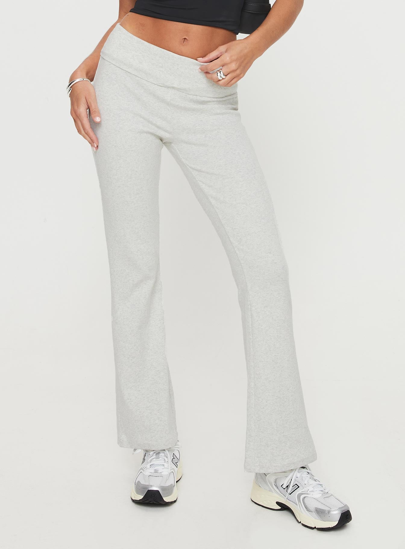 Alternative view of Norment Rib Pants Grey Tall