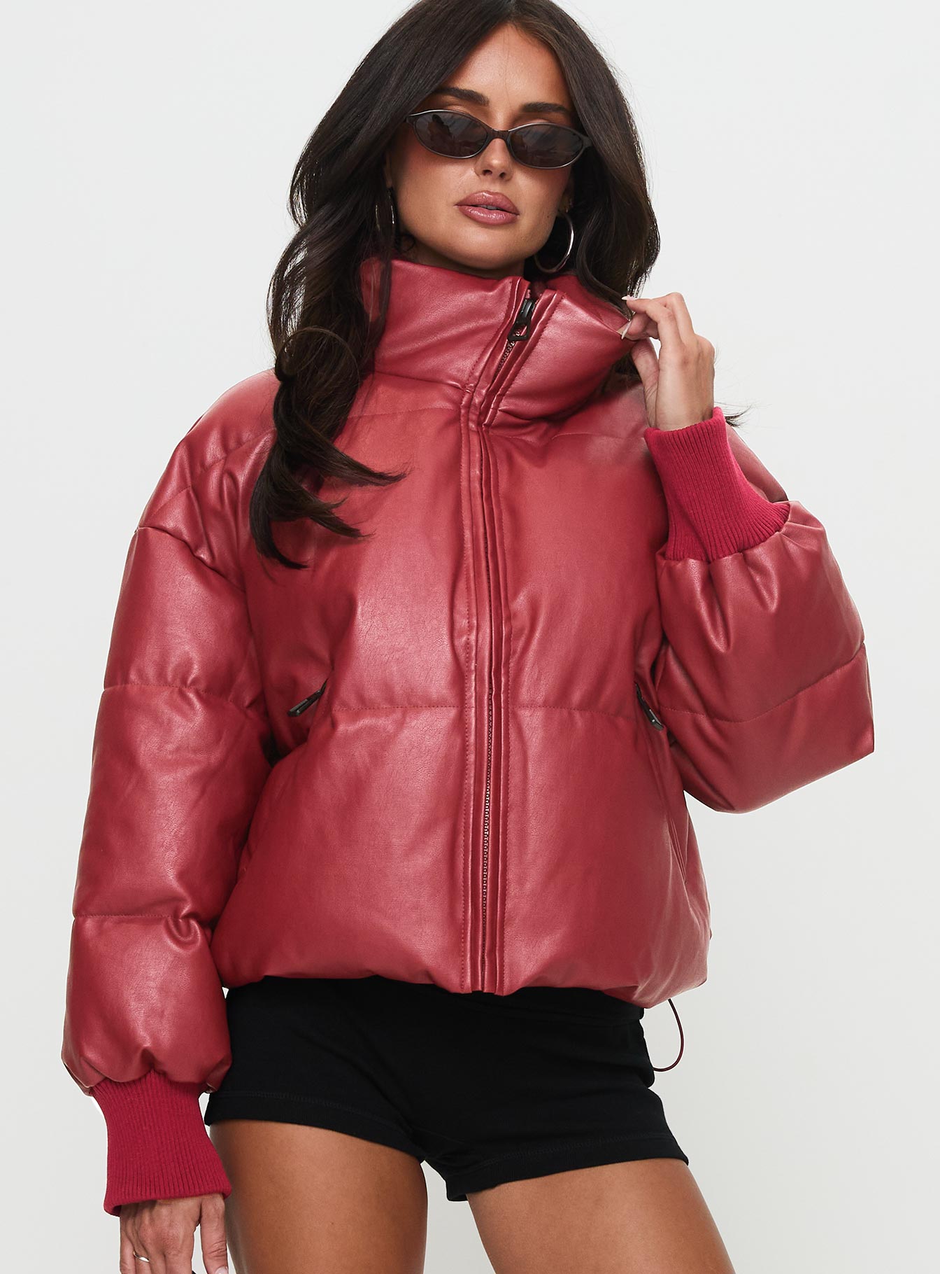 Alternative view of Myler Puffer Jacket Burgundy
