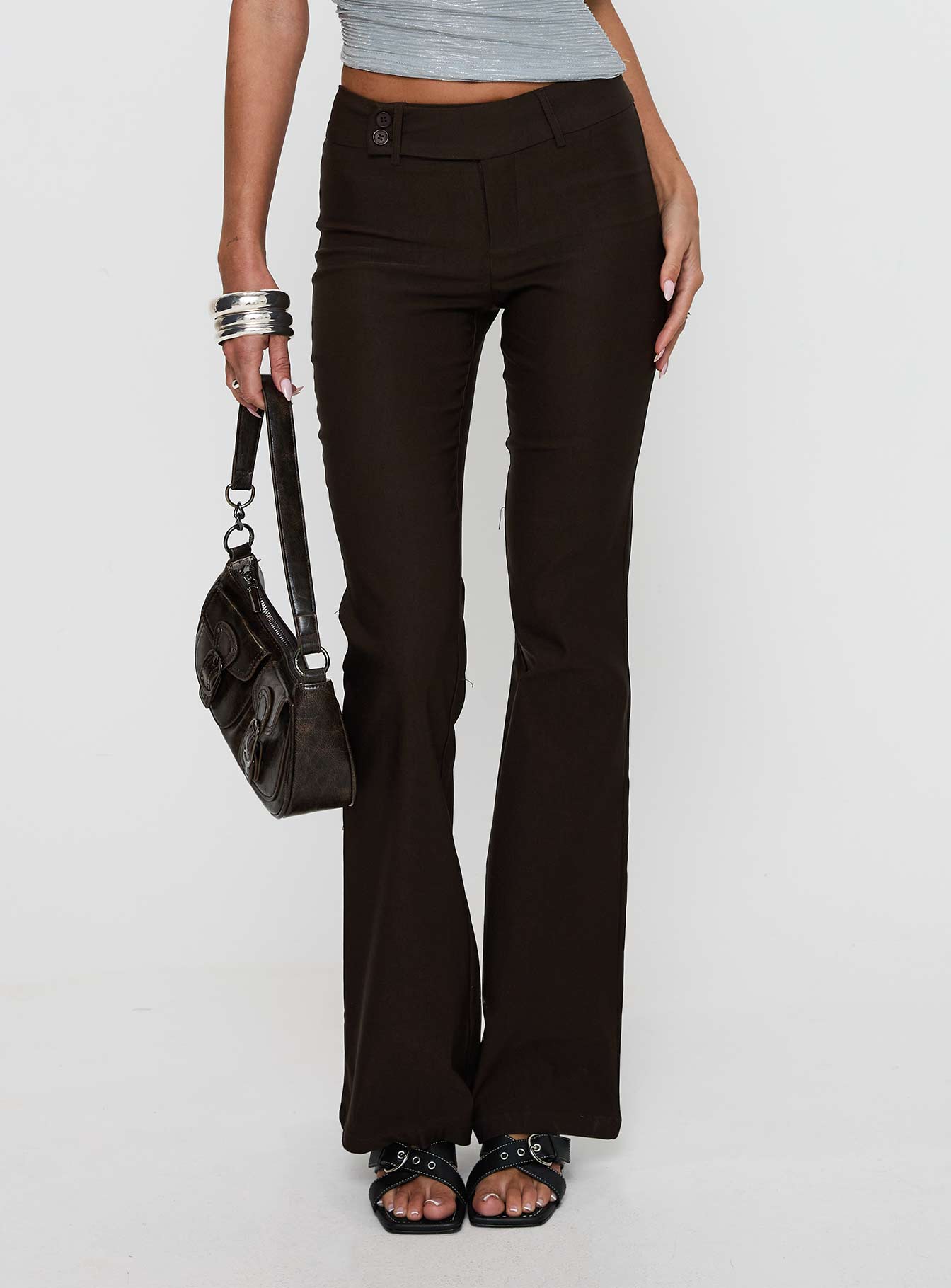 Alternative view of Kinkirk Flared Pants Chocolate