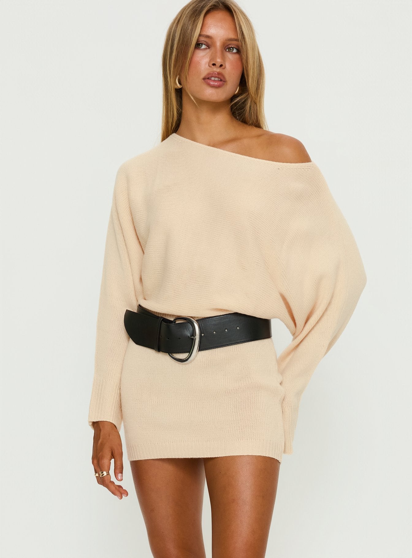 Alternative view of Bellamie Long Sleeve Mini Dress Cream