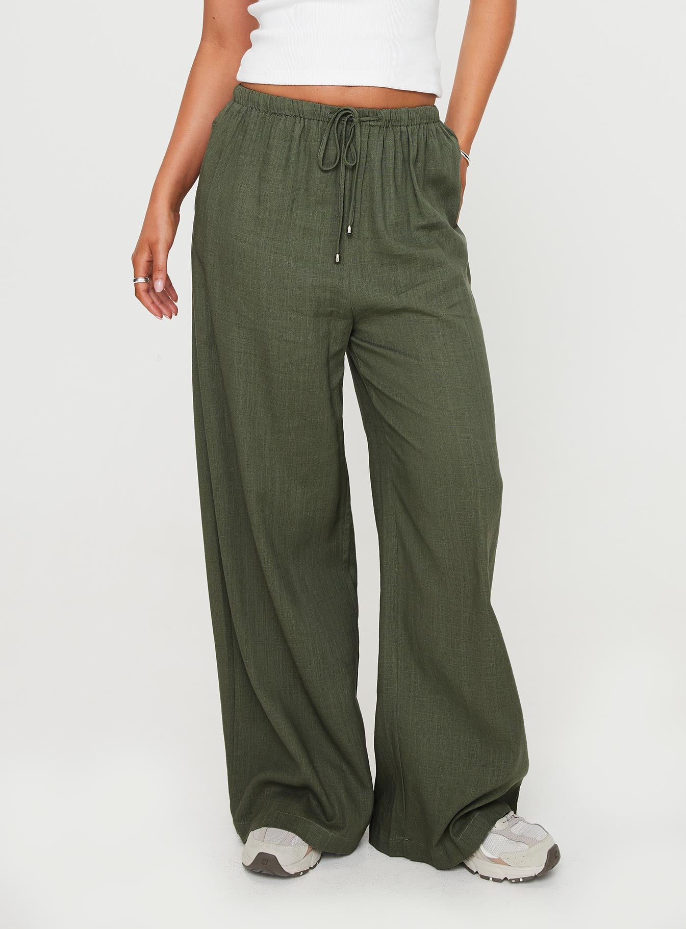 Alternative view of Ogilvie Linen Blend Pants Olive