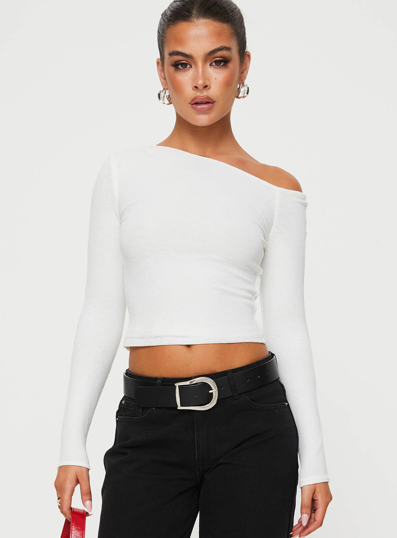 Alternative view of Malian Long Sleeve Top White