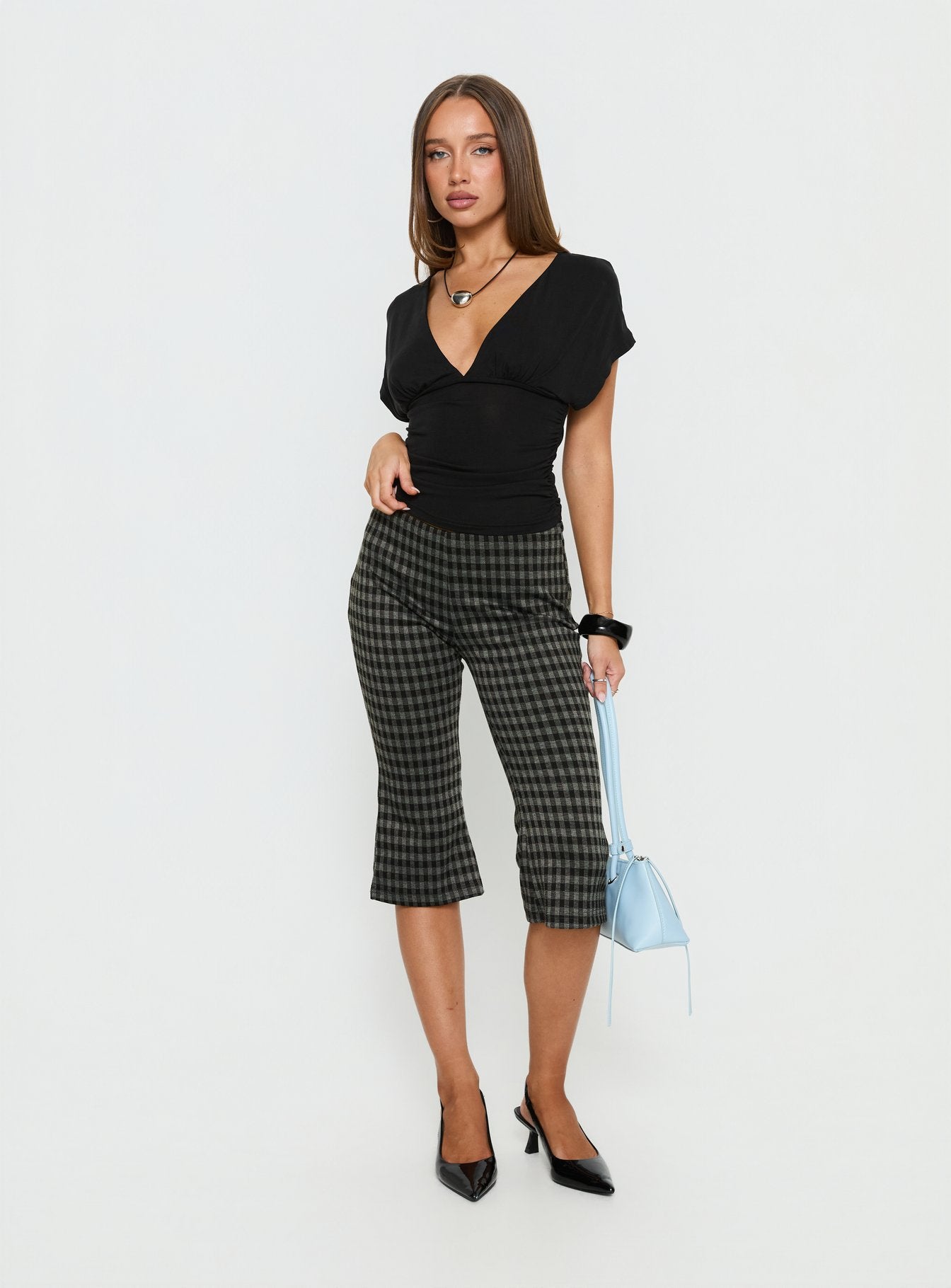 Alternative view of Lights Are Off Capri Pants Multi