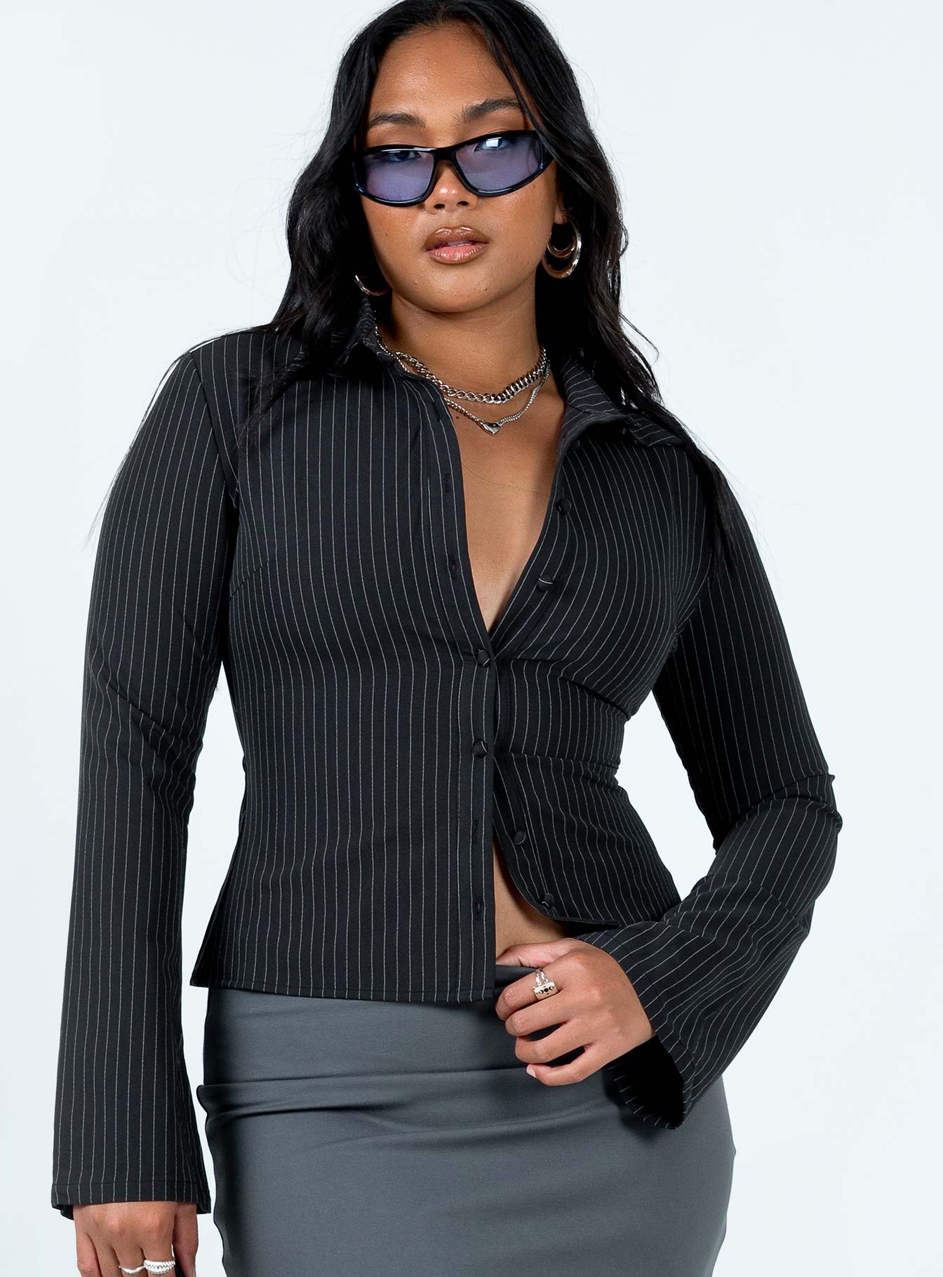 Alternative view of Anni Stripe Shirt Pinstripe