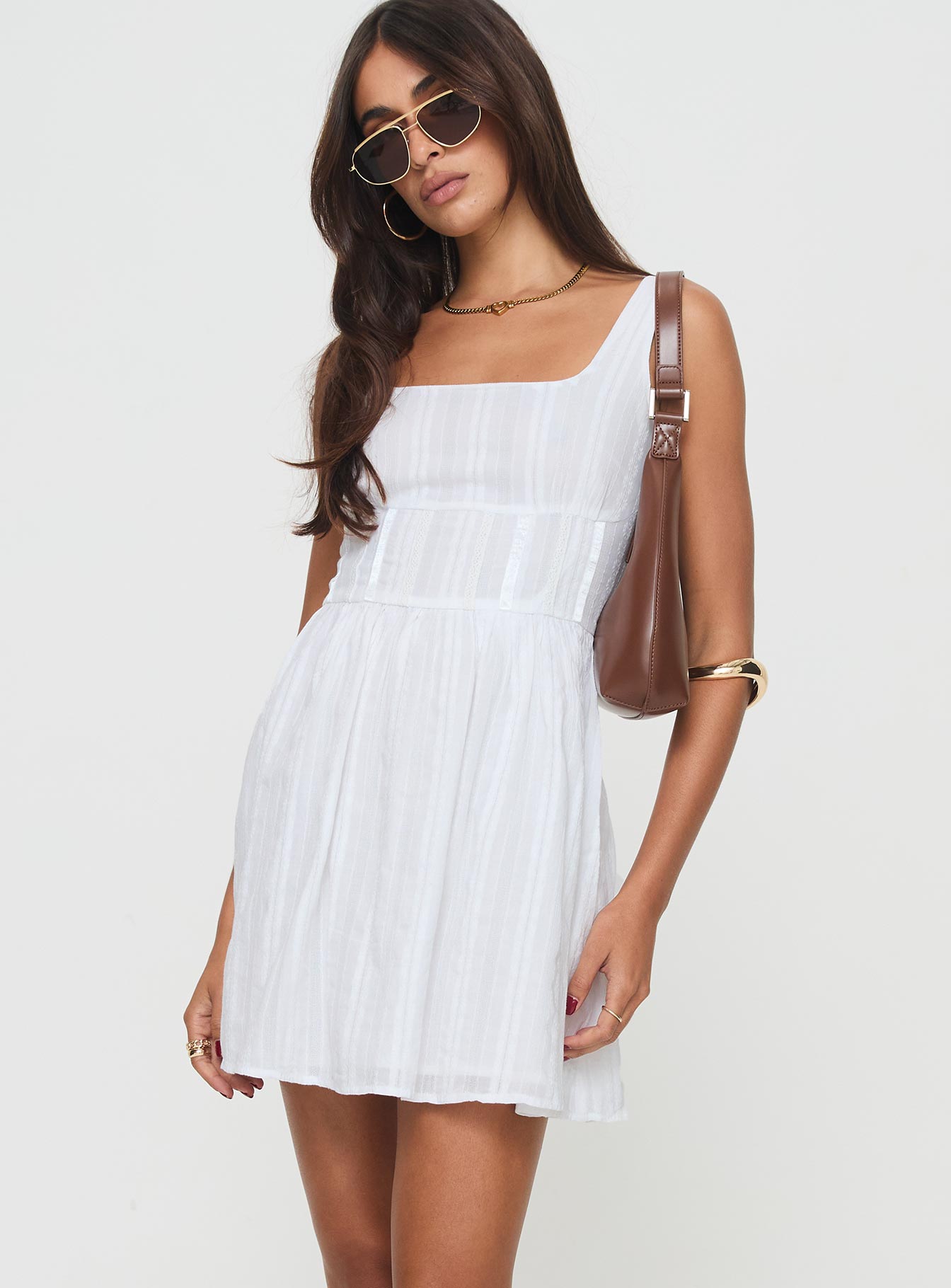 Alternative view of Lorinda Mini Dress White
