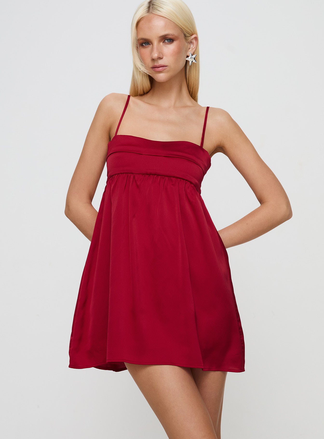 Alternative view of Ortega Mini Dress Red