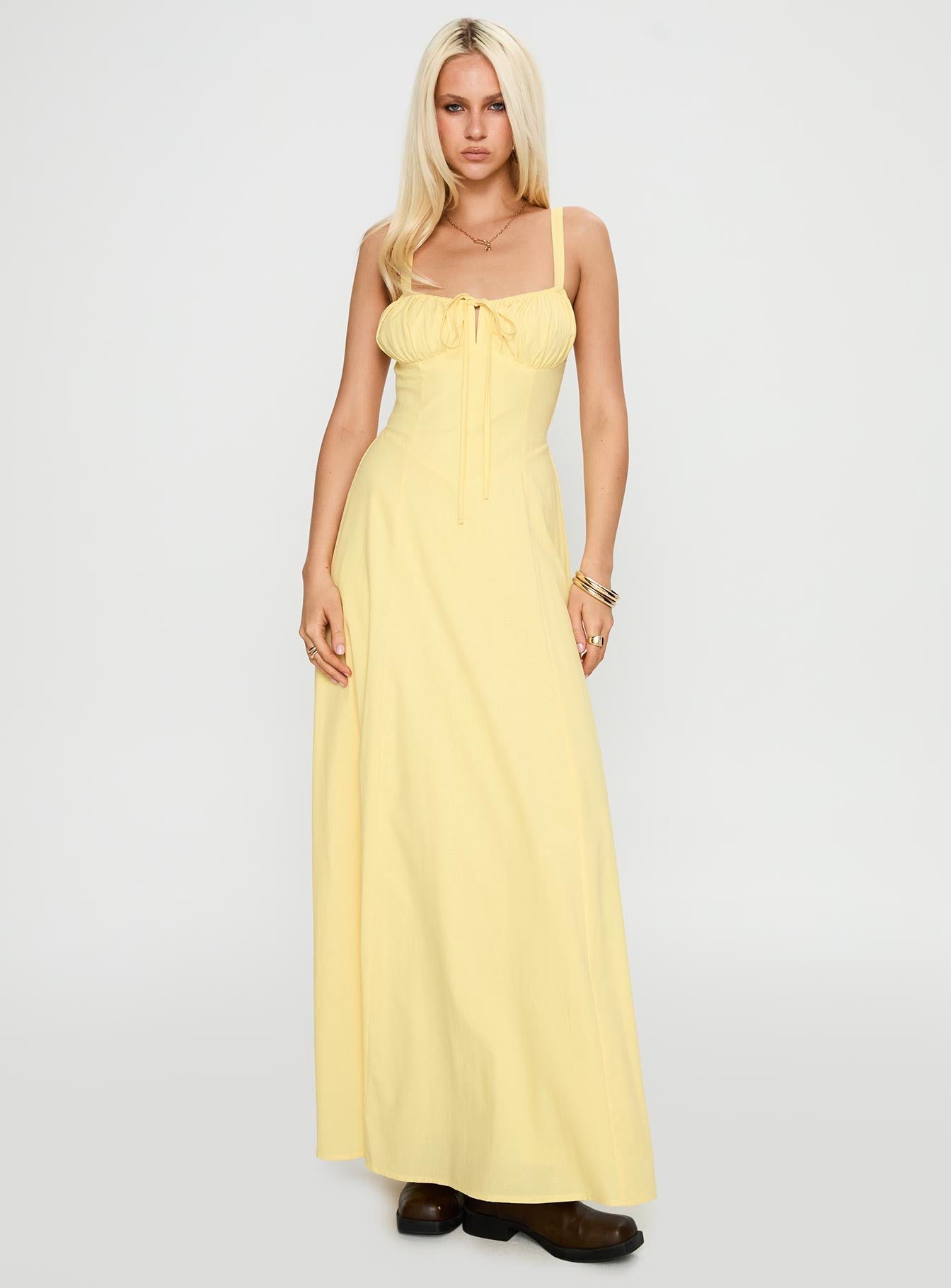 Alternative view of Leticia Maxi Dress Lemon