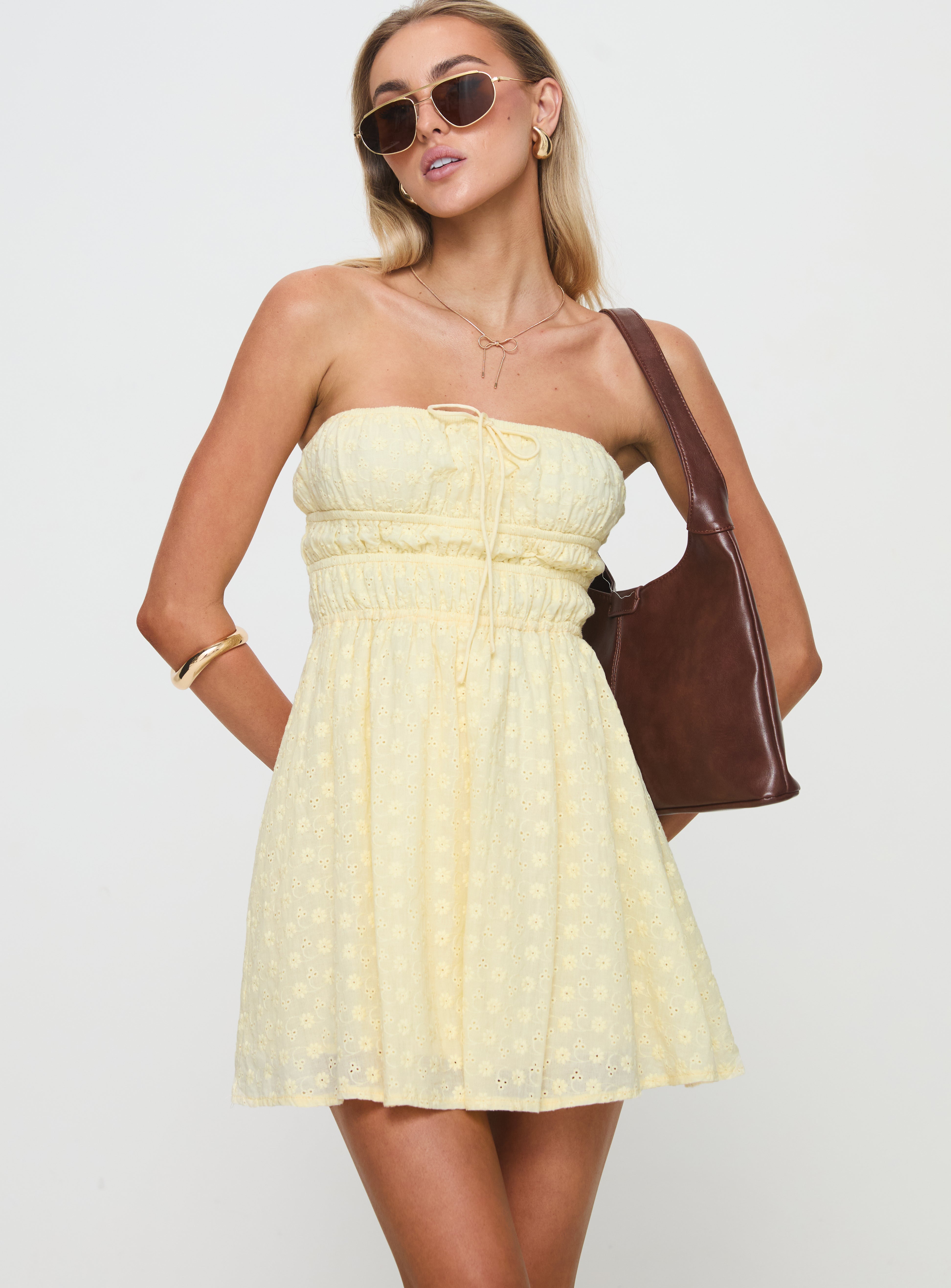 Alternative view of Nnarlia Mini Dress Lemon