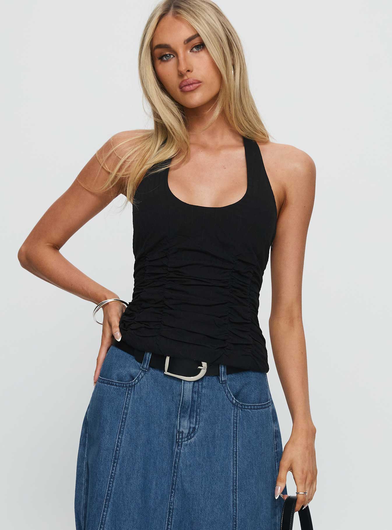 Alternative view of Nataliya Halter Top Black