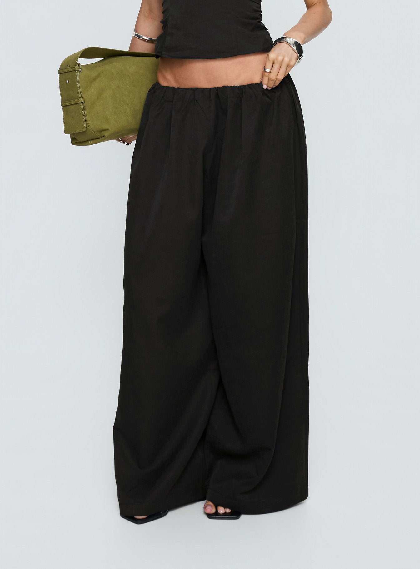Alternative view of Odara Wide Leg Pants Black