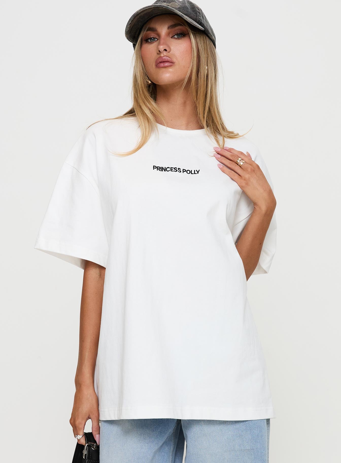 Alternative view of Power Play Active Oversized Tee White