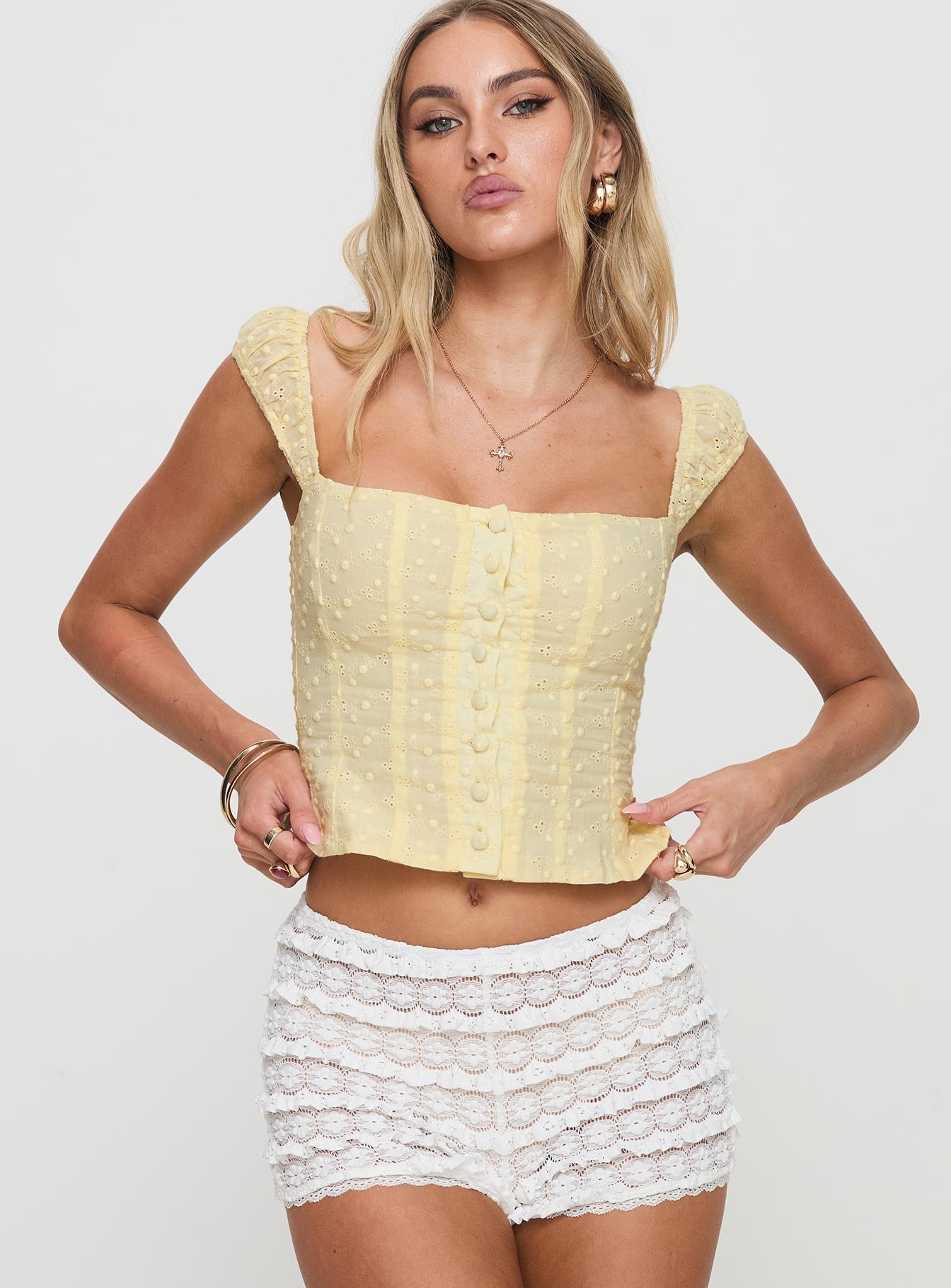 Alternative view of Jenalee Top Yellow