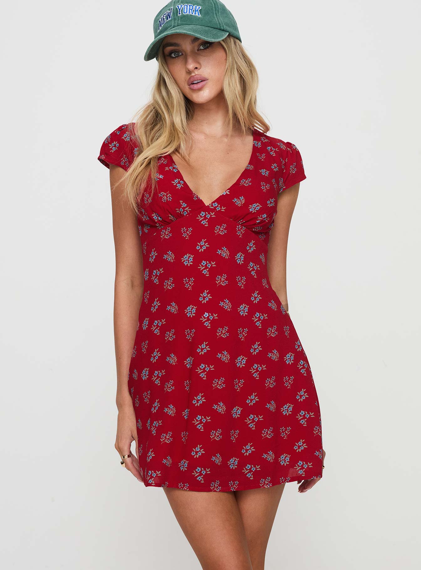 Alternative view of Cannelloni Mini Dress Red