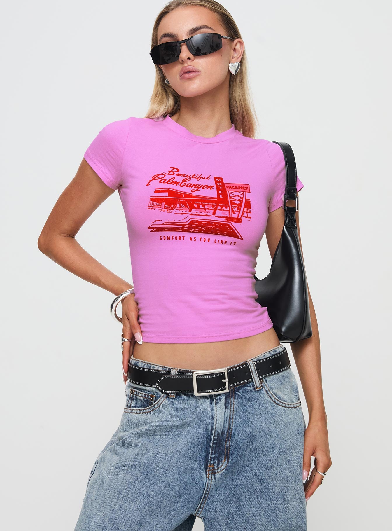 Alternative view of Palm Canyon Tee Pink