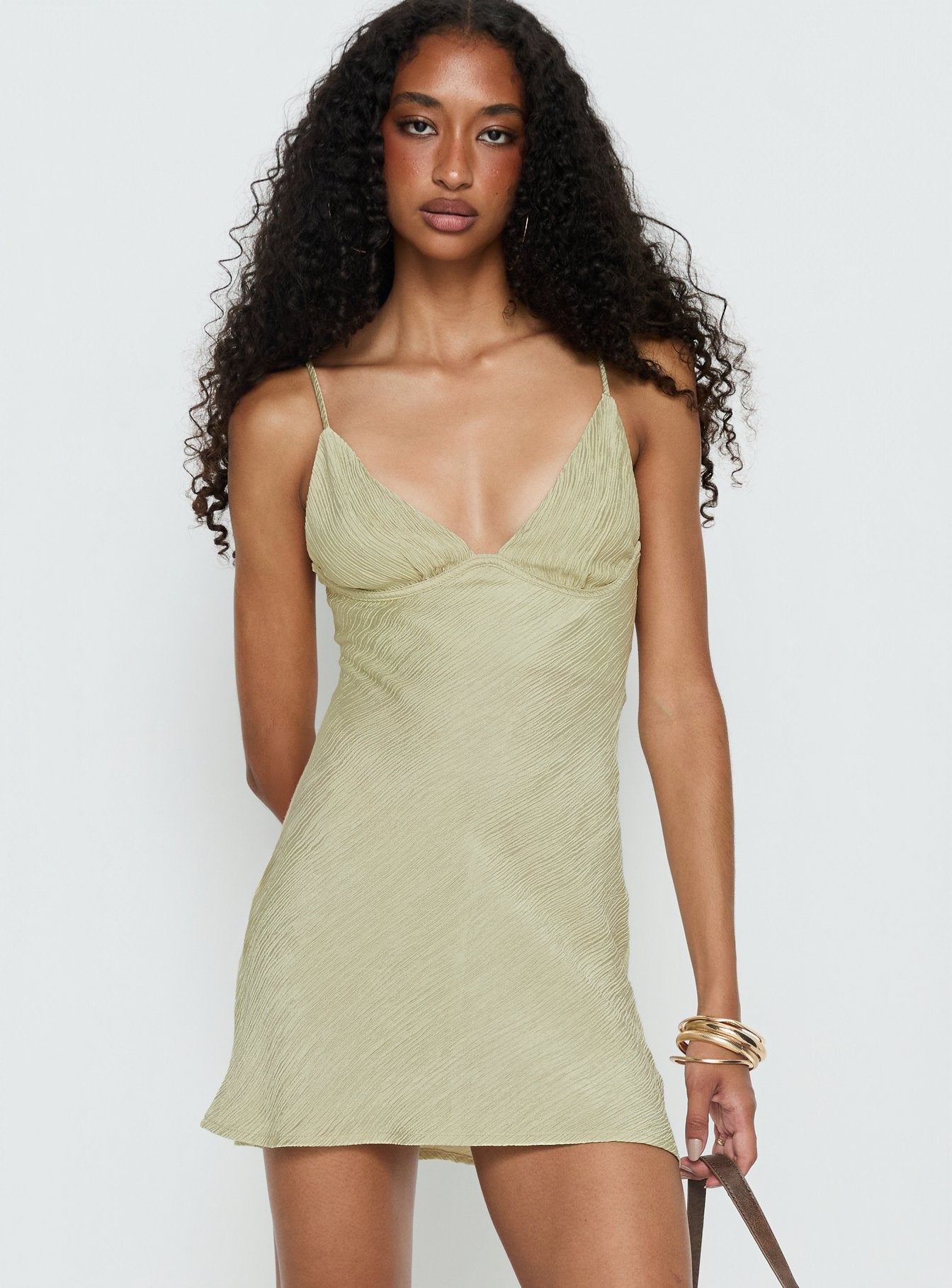 Alternative view of Makaia Balconette Mini Dress Sage