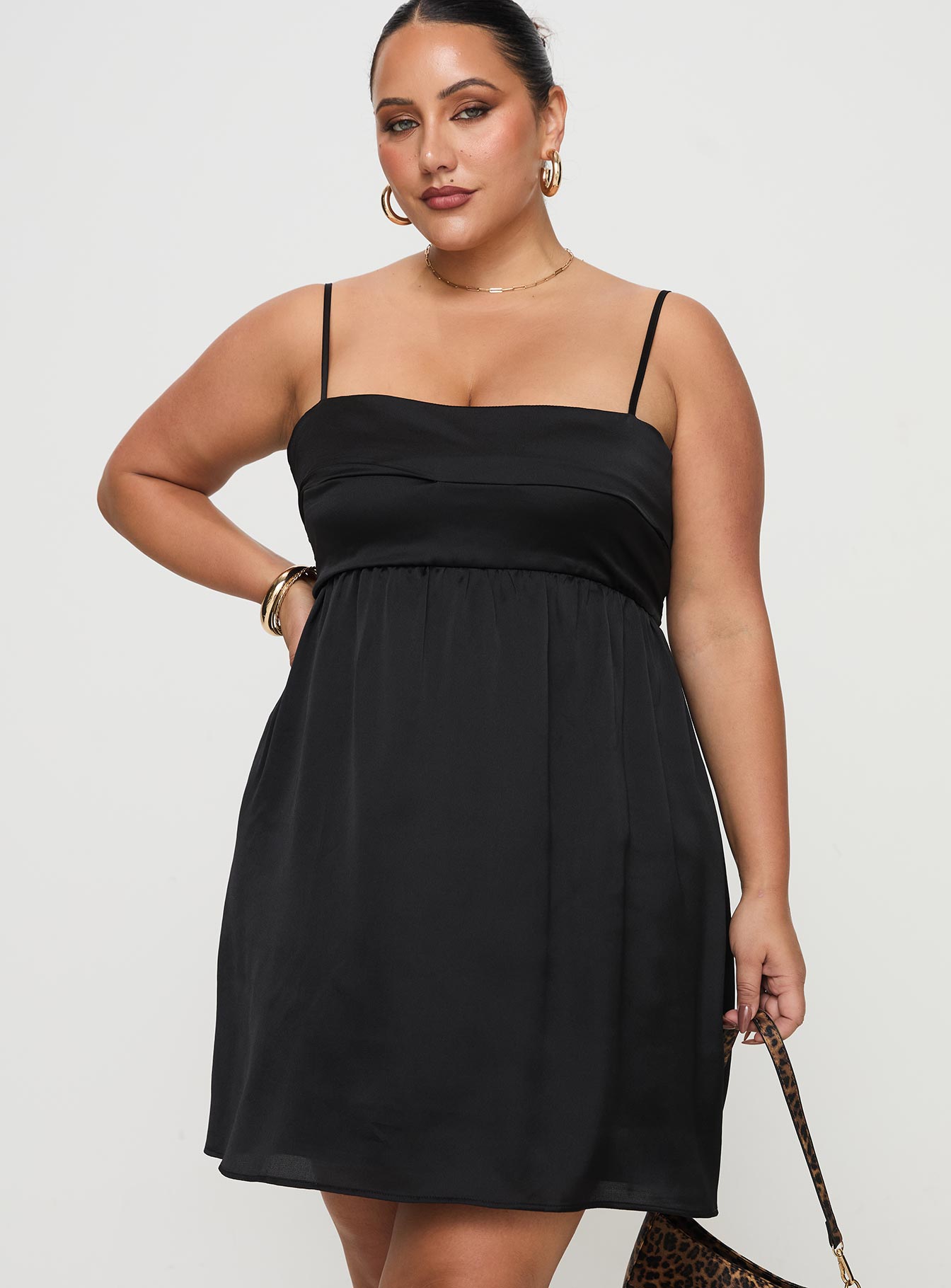 Alternative view of Ortega Mini Dress Black Curve