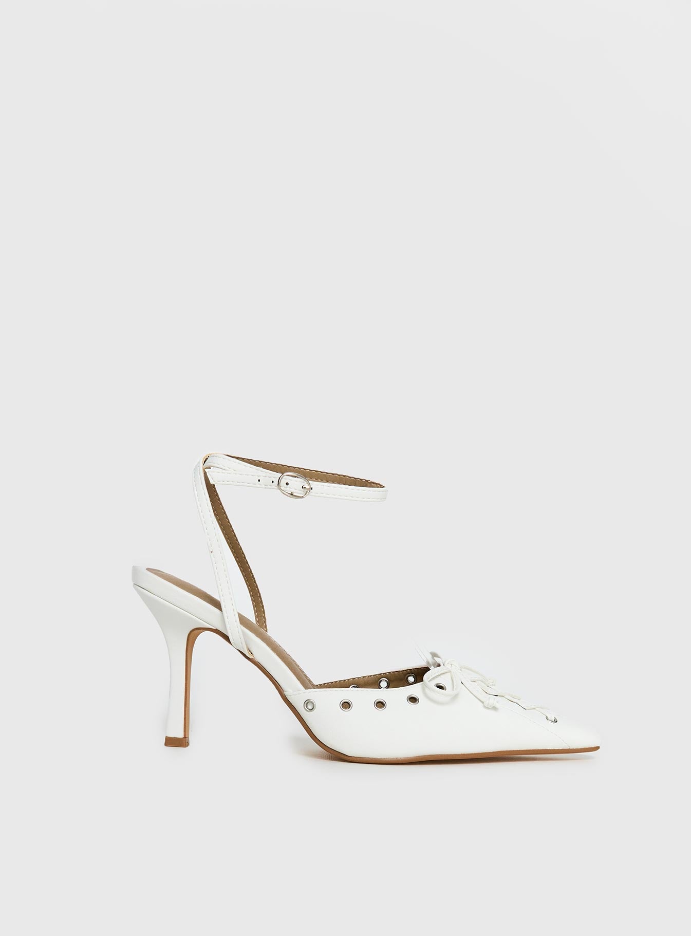 Alternative view of Nilah Pointed Toe Heels White