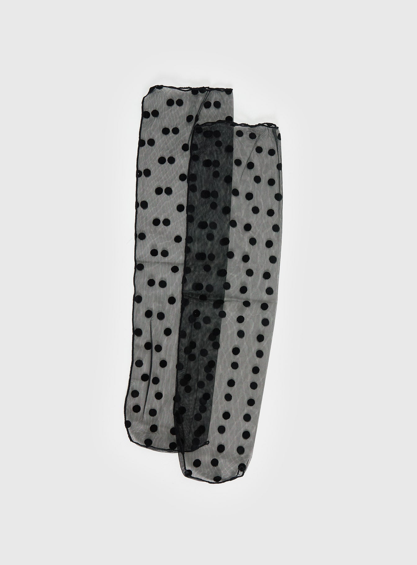 Alternative view of Jaymie Sheer Socks Black Polka