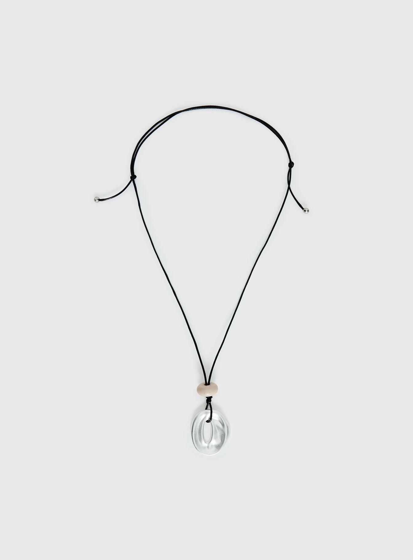 Alternative view of Notting Hill Long Necklace Silver