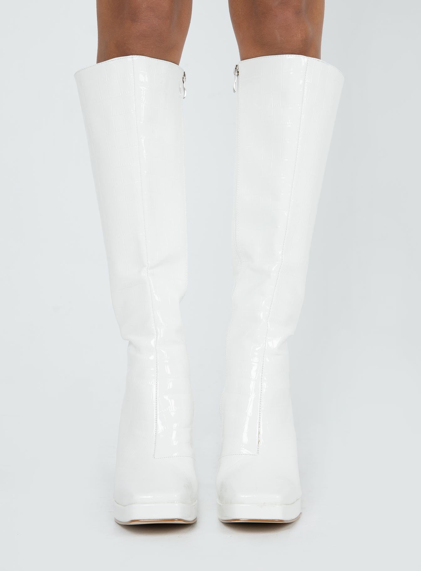 Montgomery Boot White Croc - Image 3