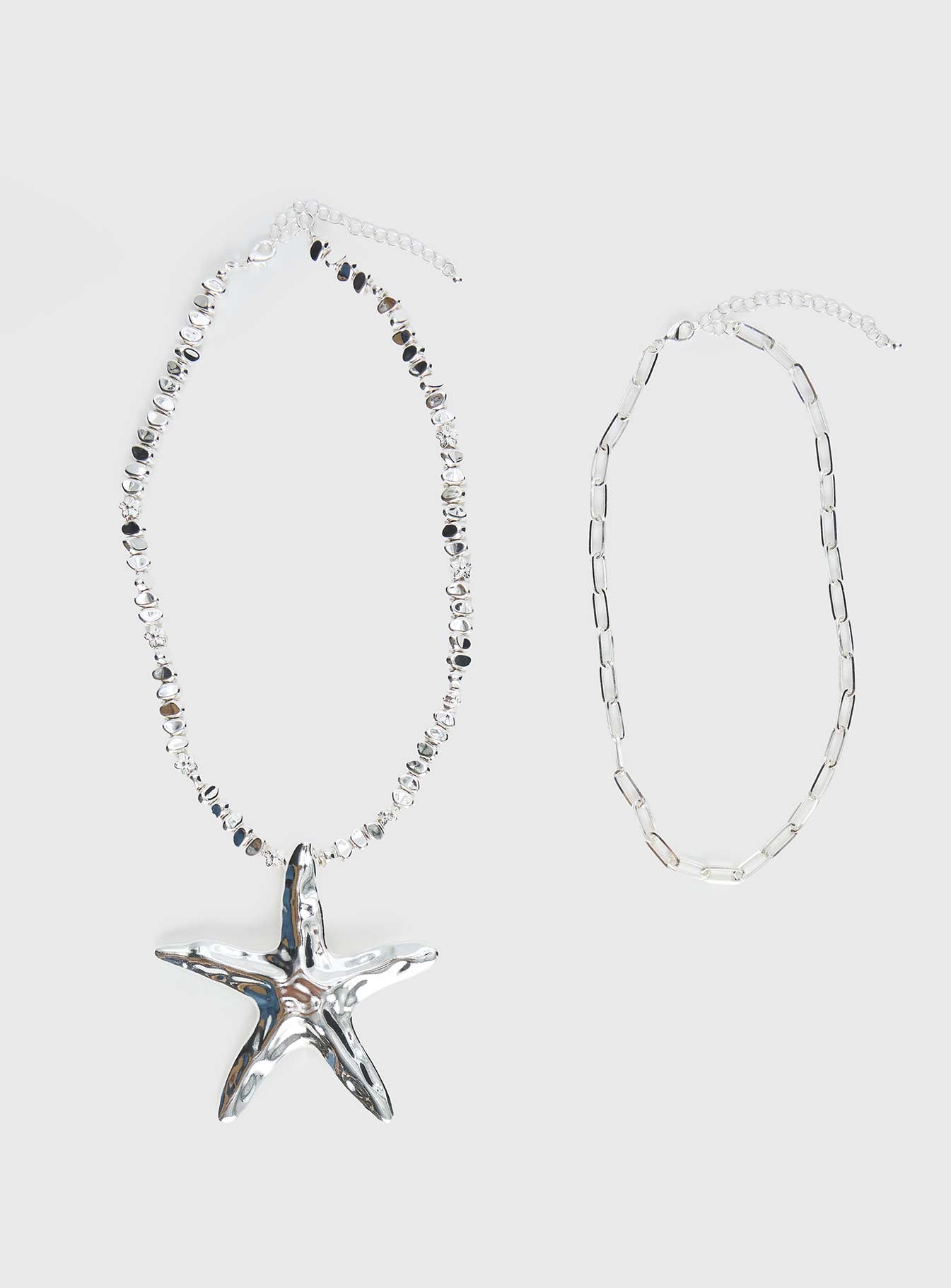 Alternative view of Covey Necklace Set Silver
