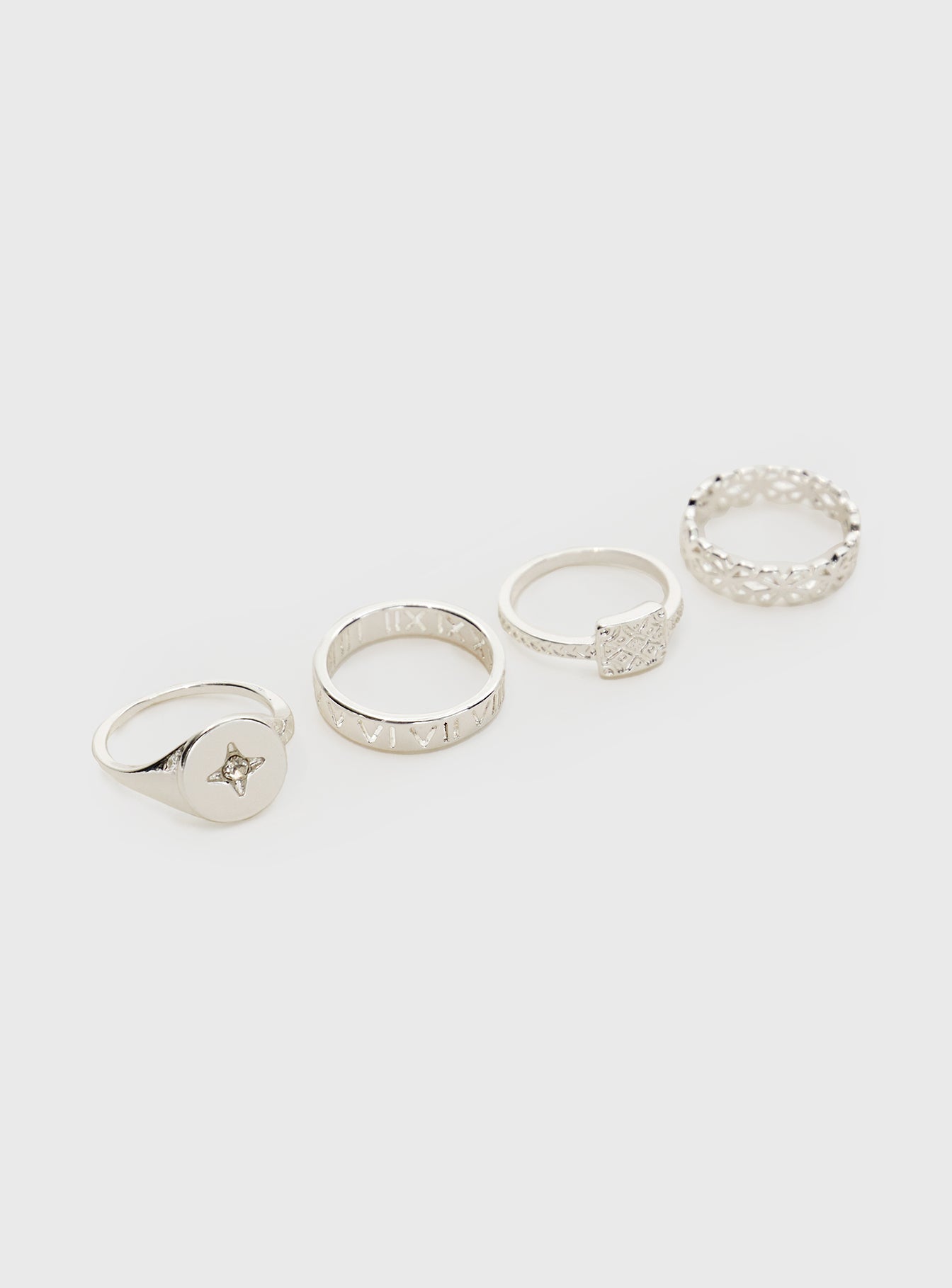Alternative view of Love Parade Ring Set Silver