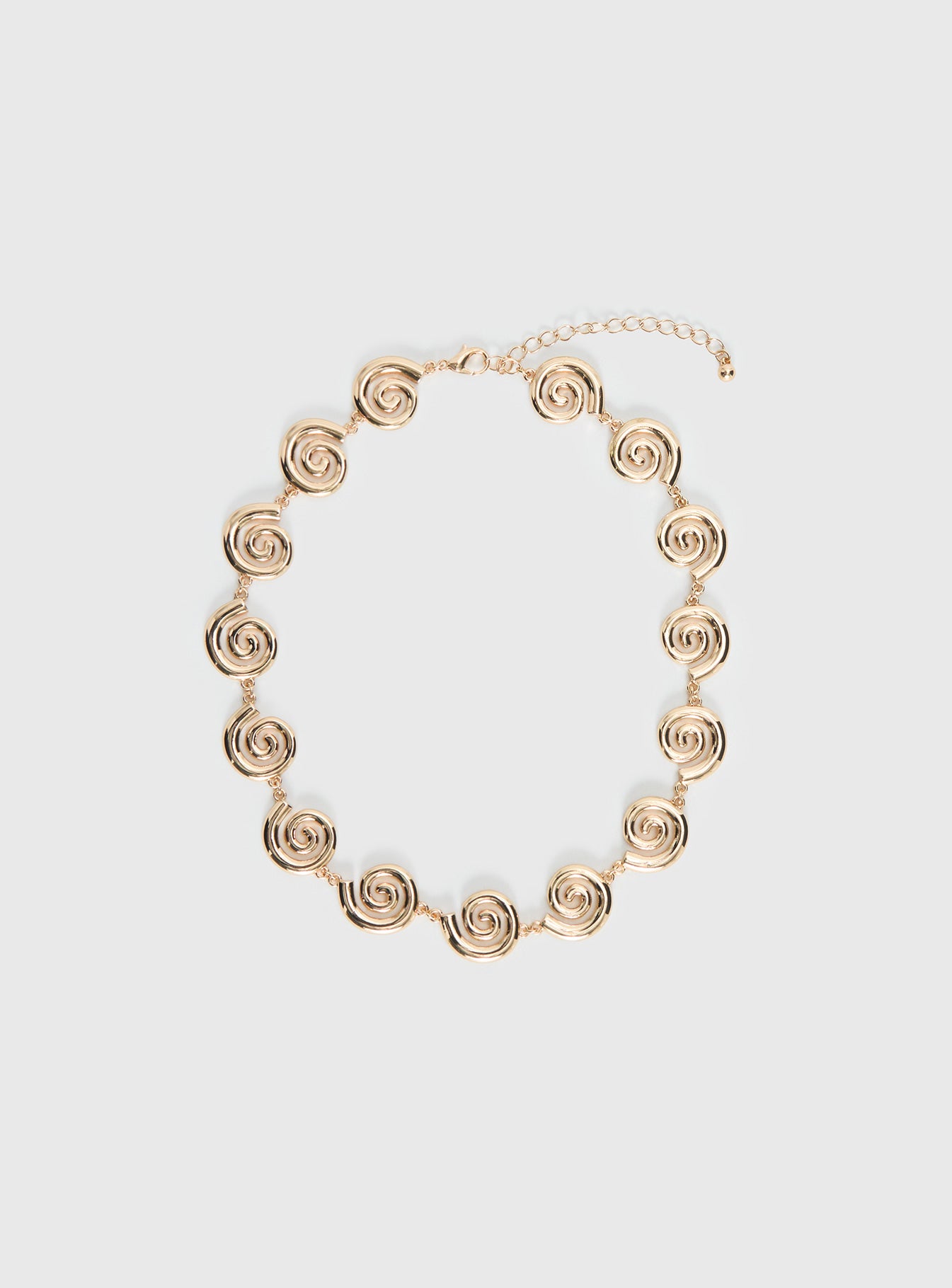 Alternative view of Olivah Spiral Necklace Gold