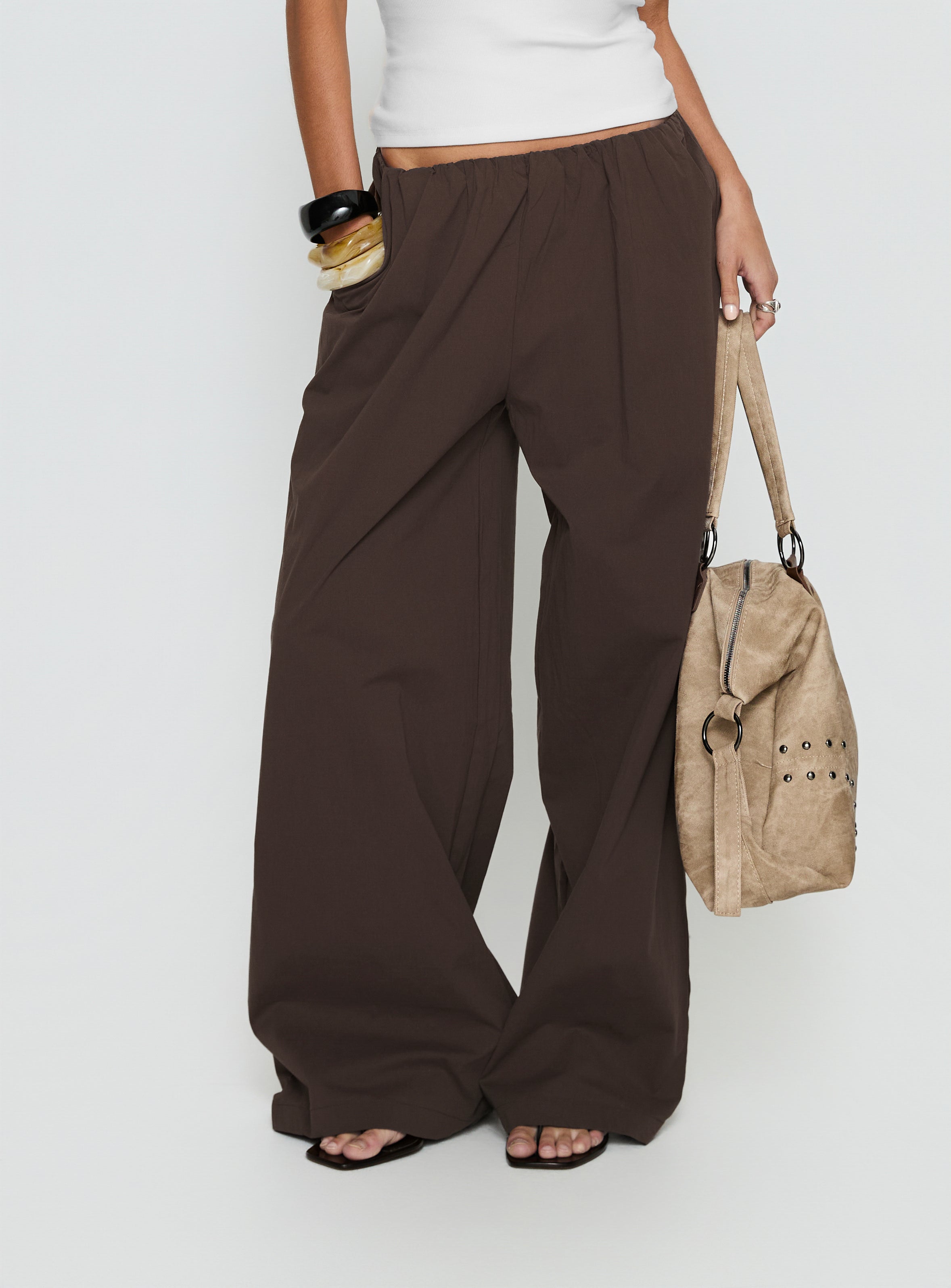 Alternative view of Lunea Concealed Waistband Pants Brown