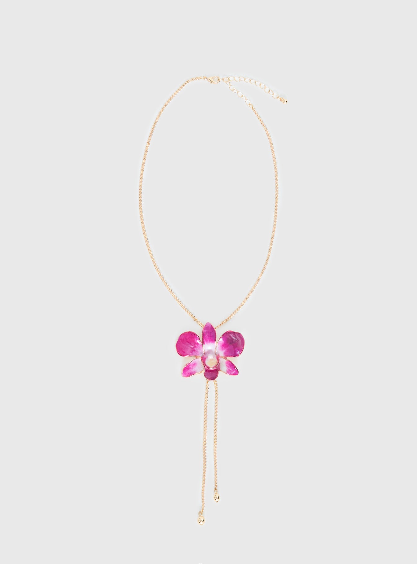 Alternative view of Nowah Orchid Necklace Gold