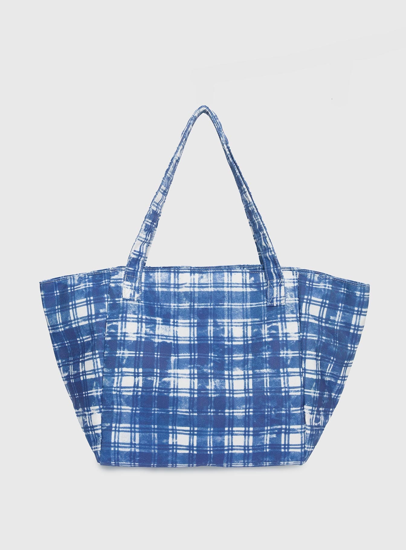 Alternative view of Lost Souls Tote Bag Blue Check