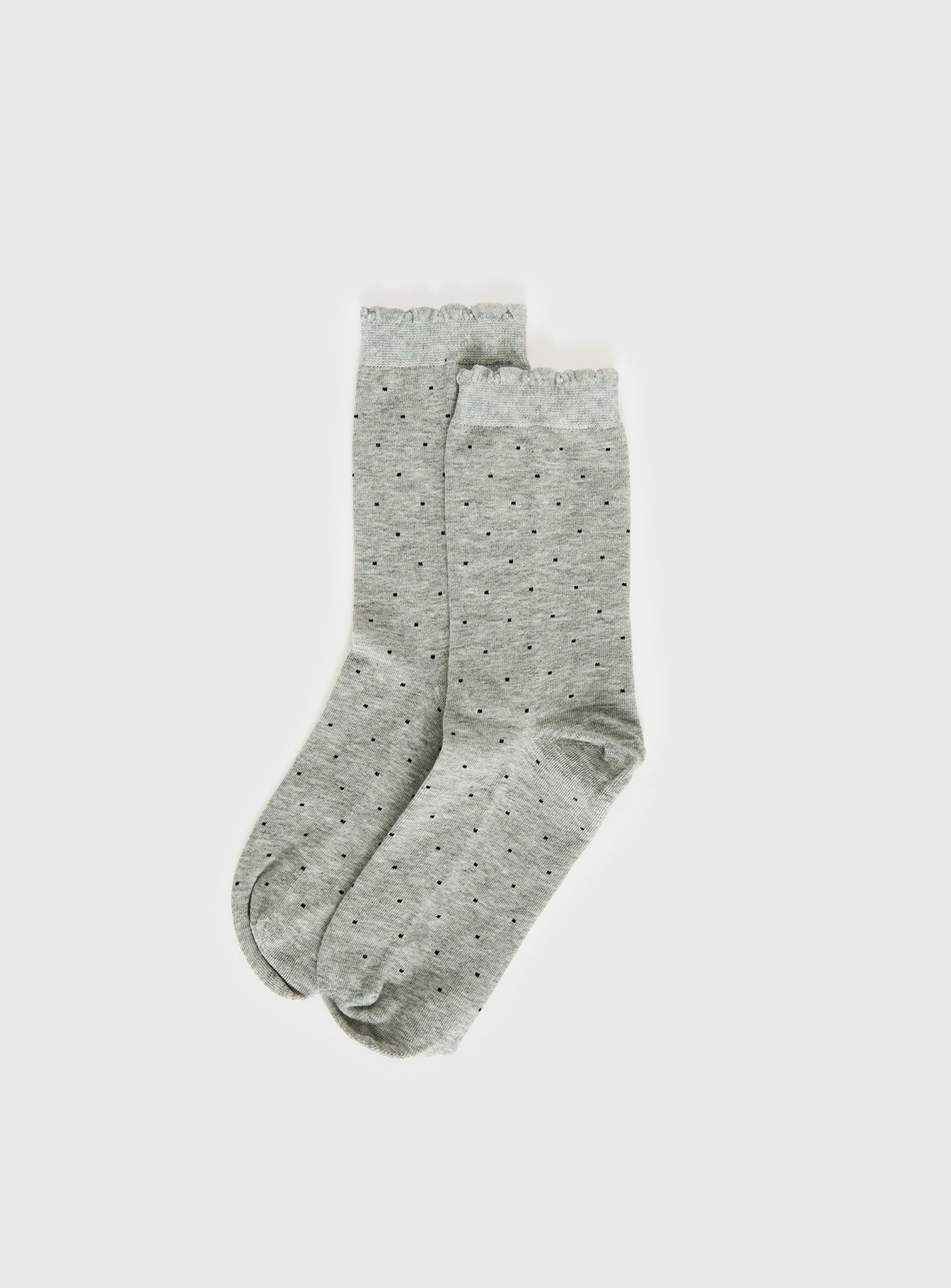 Alternative view of Only Angel Socks Dark Grey Polka