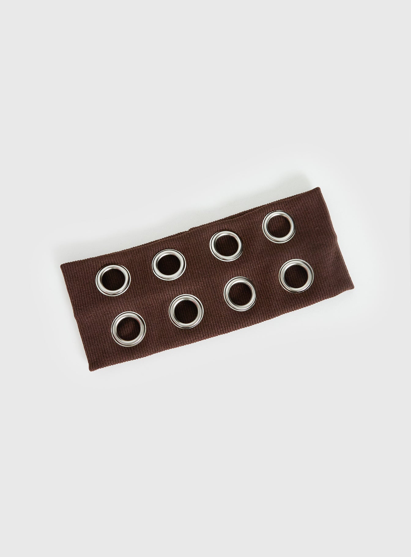 Alternative view of Movie Stars Eyelet Headband Brown