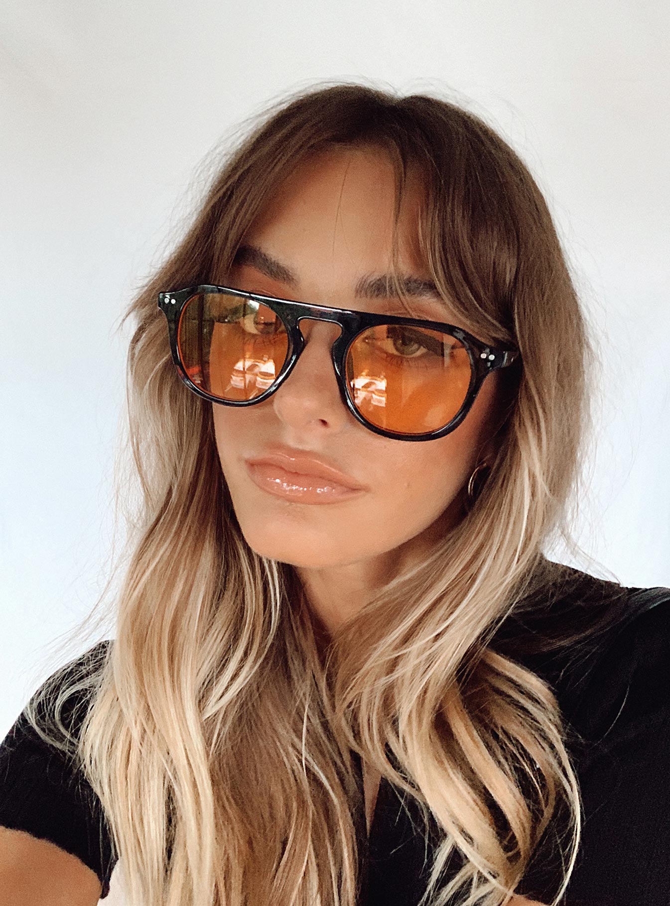 Alternative view of Matilda Sunglasses Black / Orange
