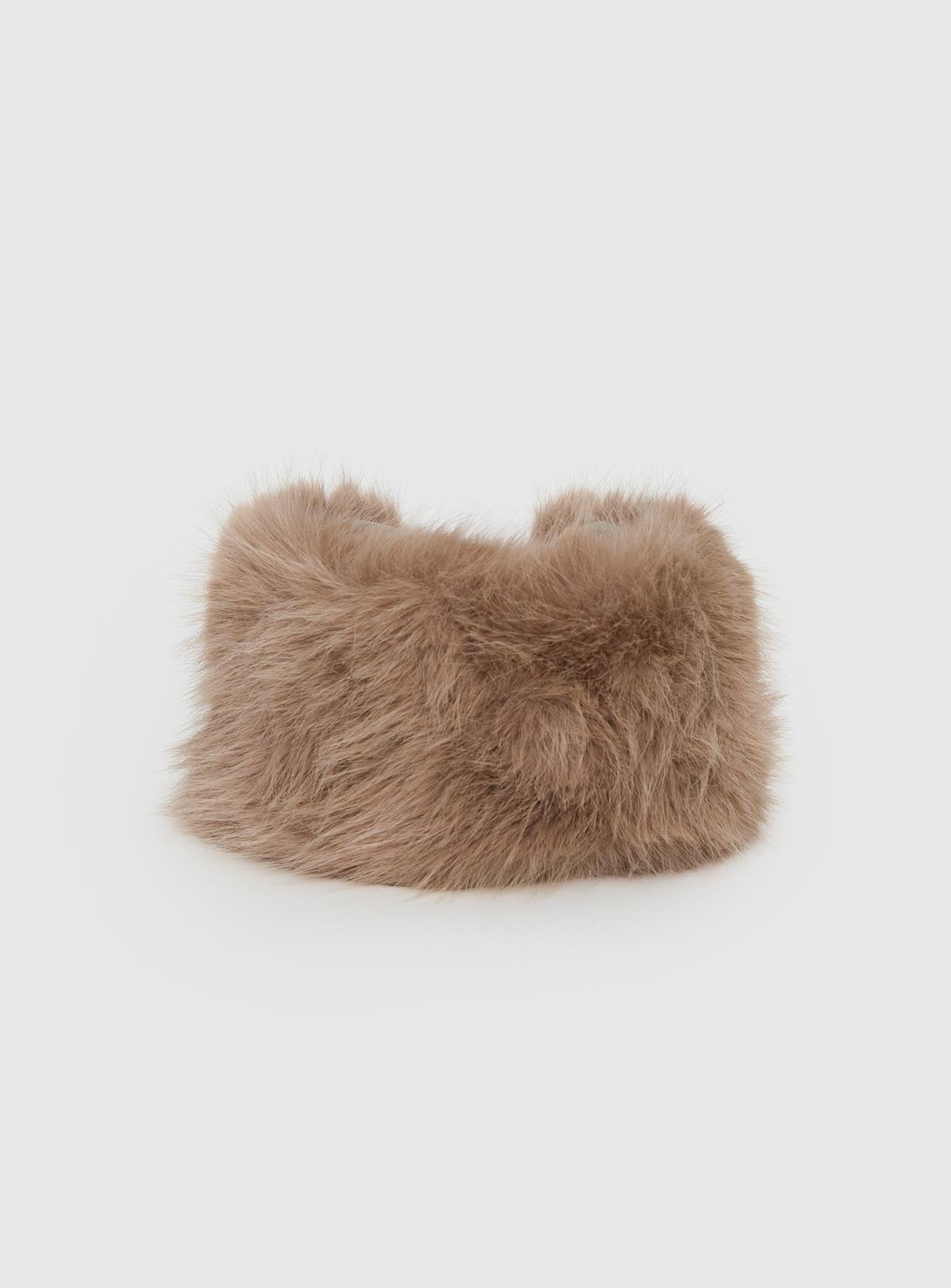 Alternative view of Nephele Fluffy Headband Taupe