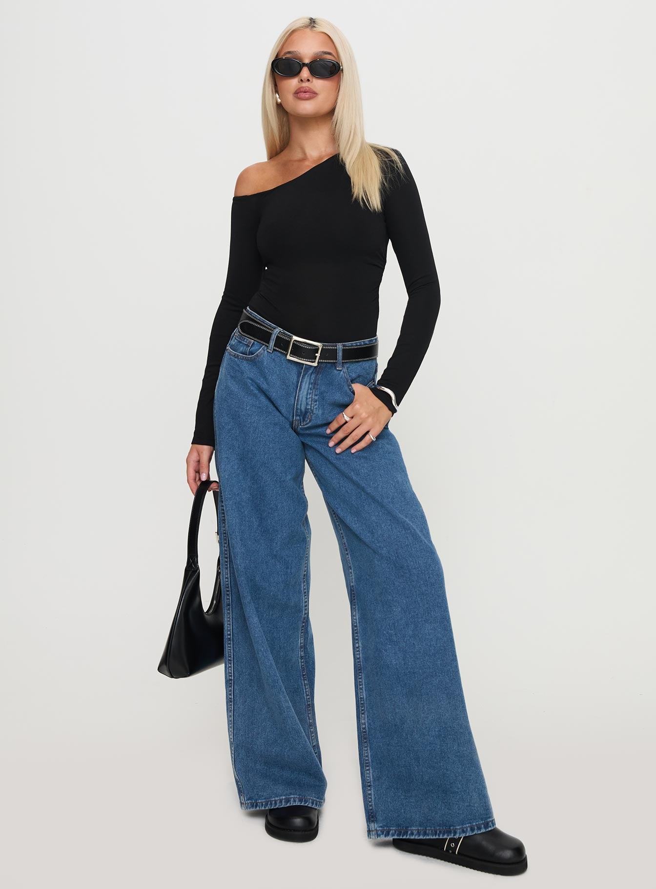Alternative view of Miyako Long Sleeve Bodysuit Black
