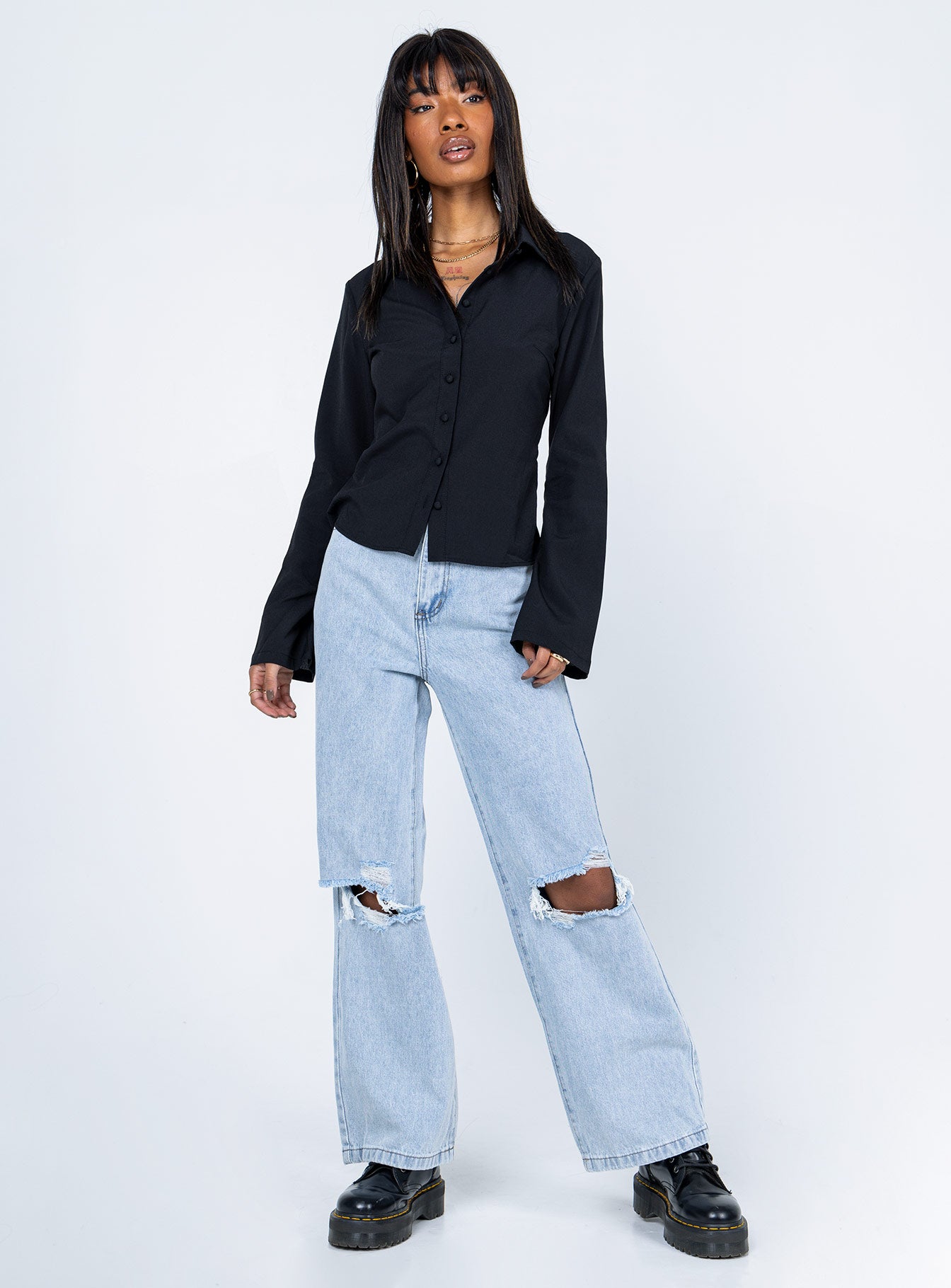 Alternative view of Anni Shirt Black