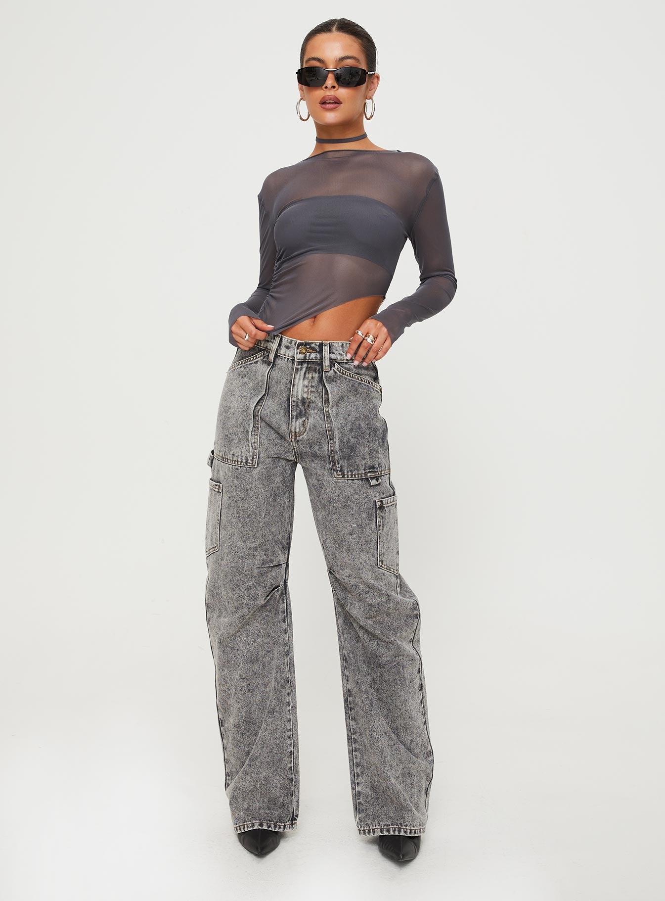 Alternative view of Marier Long Sleeve Top Slate
