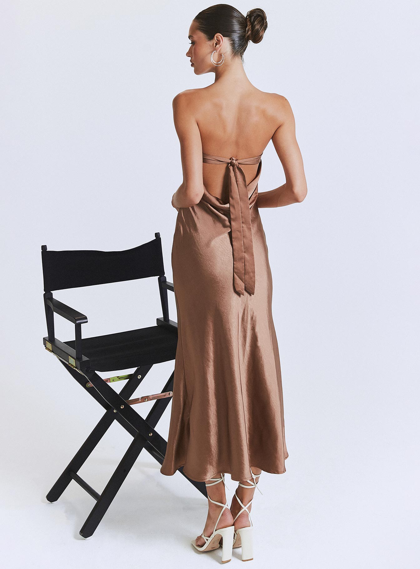 Haley Maxi Dress Brown - Image 2