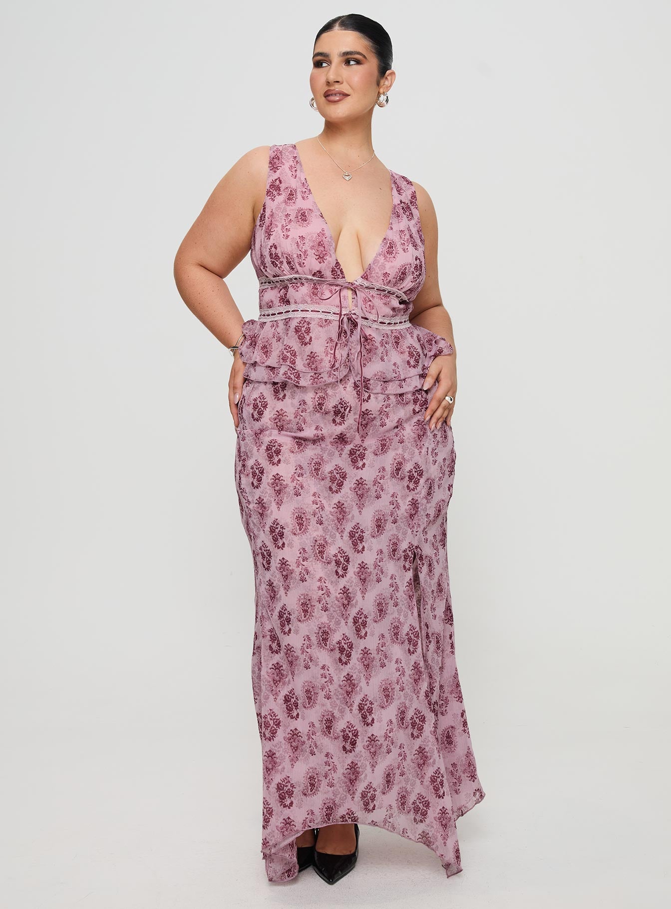 Nikolise Maxi Skirt Purple Curve - Image 3