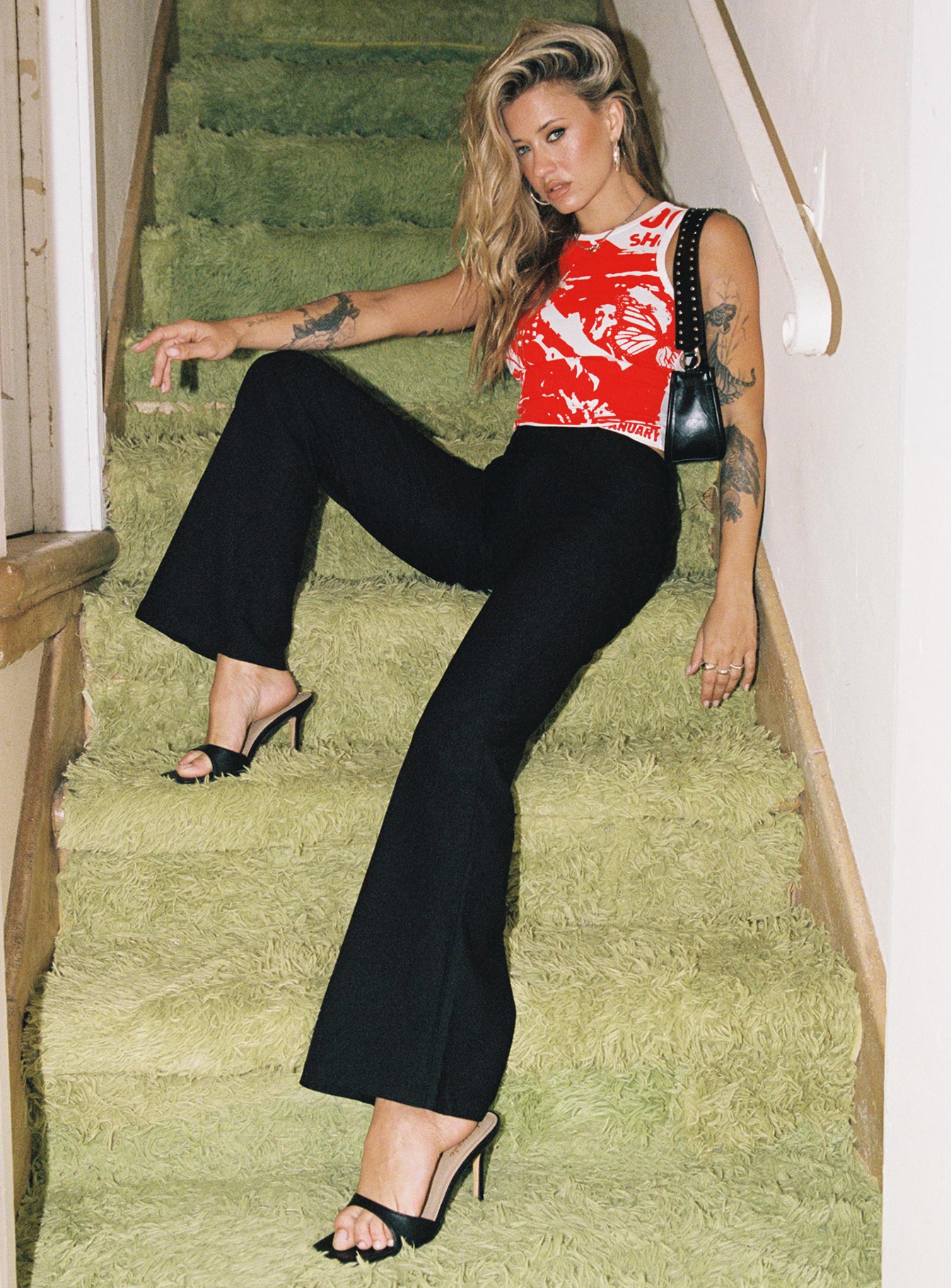 Kinkirk Flared Pants Black Petite - Image 8