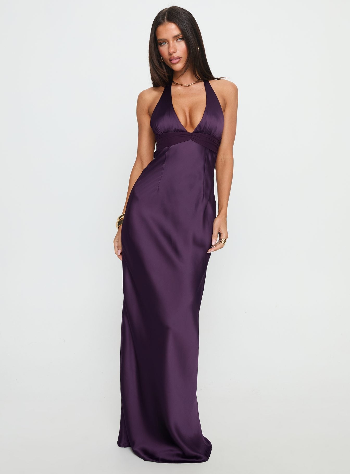 Alternative view of Odyssa Halter Maxi Dress Purple