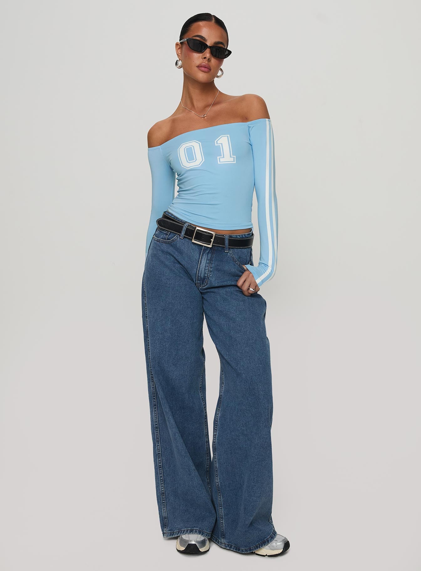 One And Only Long Sleeve Top Blue - Image 3