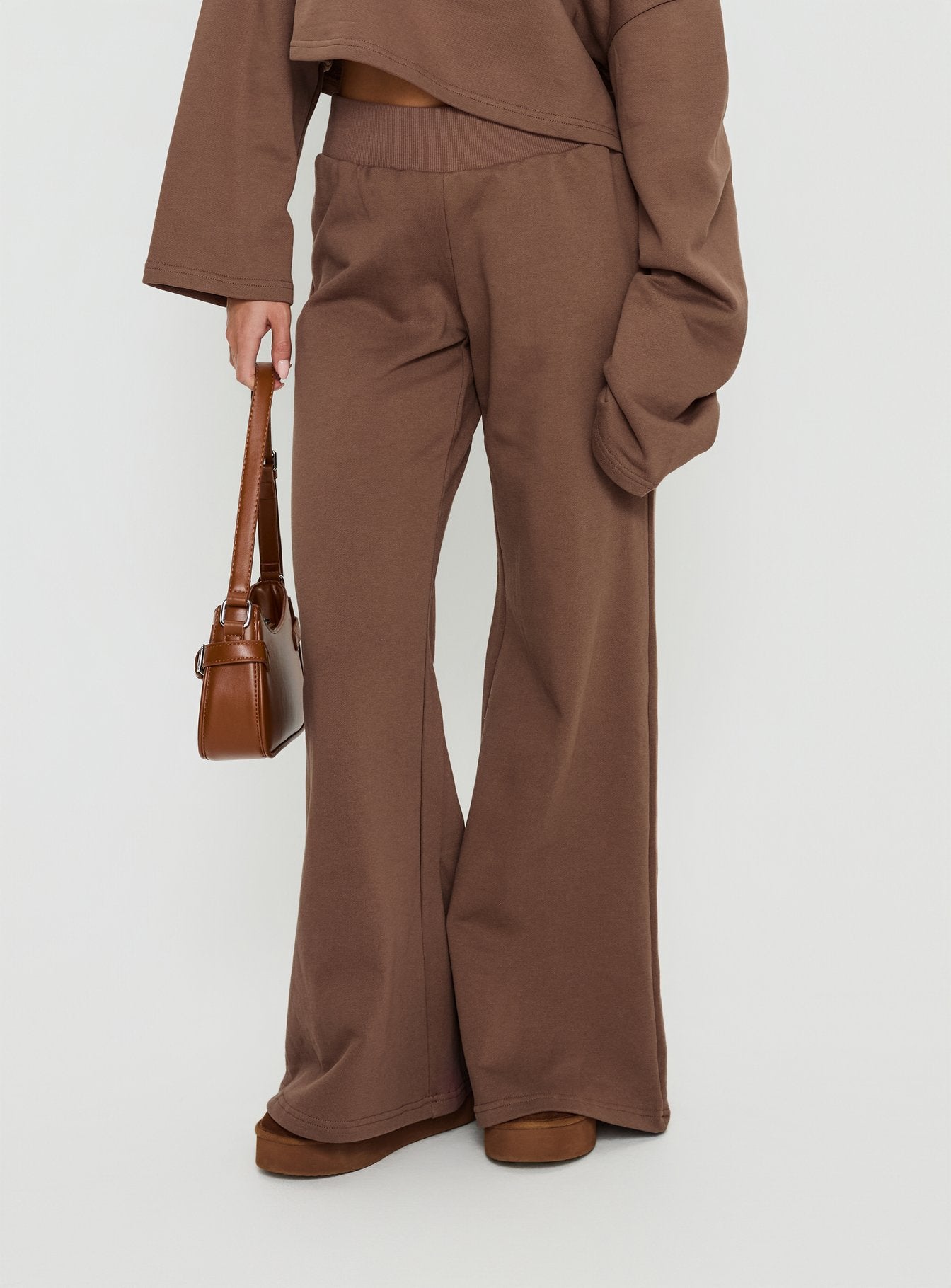 Alternative view of Peaks Flared Track Pants Cocoa