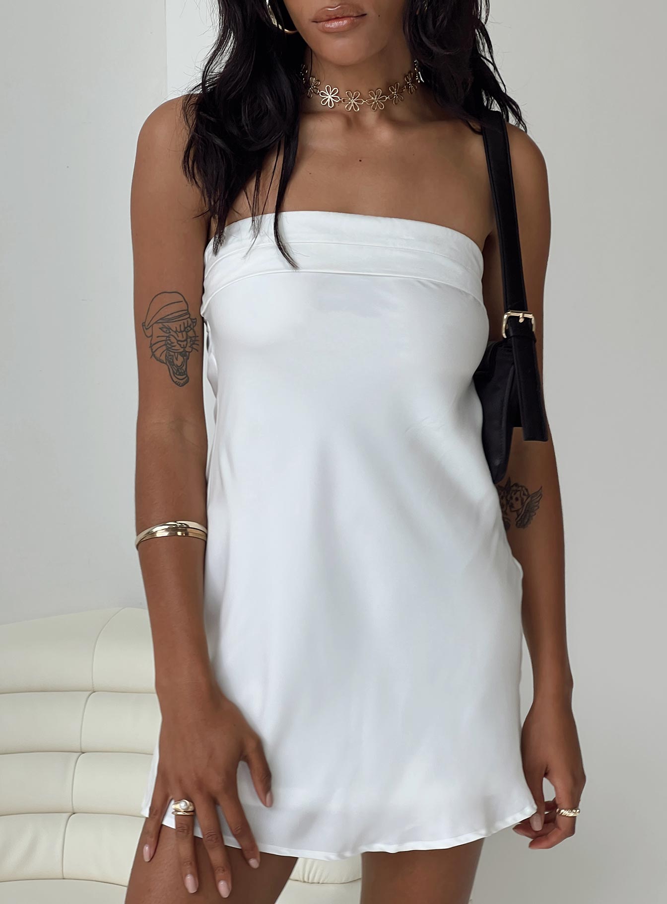 Alternative view of Phillipa Mini Dress White