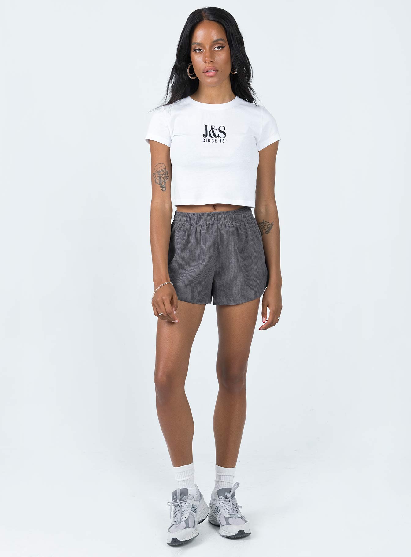 Alternative view of Beach House Shorts Cord Grey