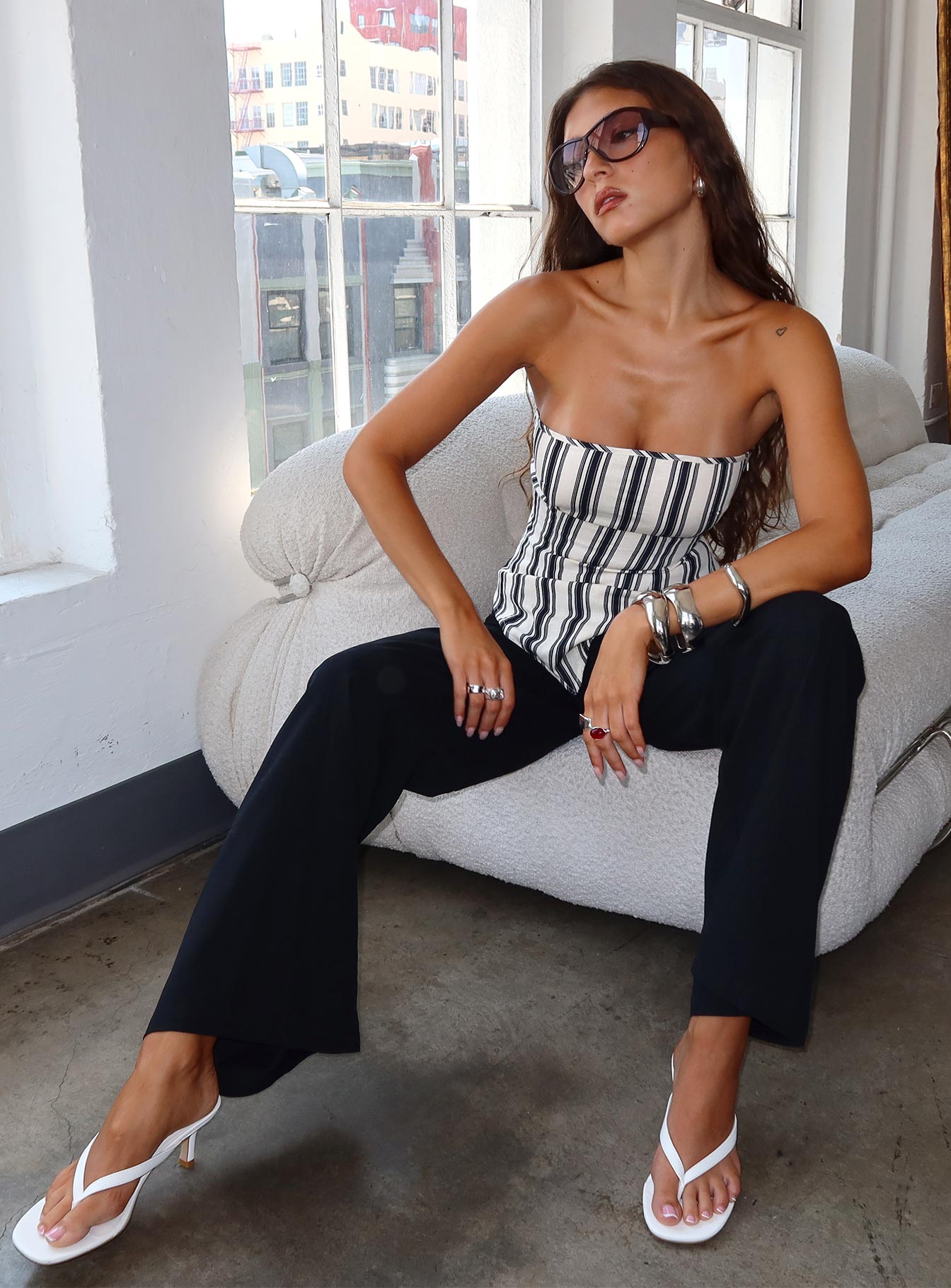 Lucetta Wide Leg Pant Black - Image 10