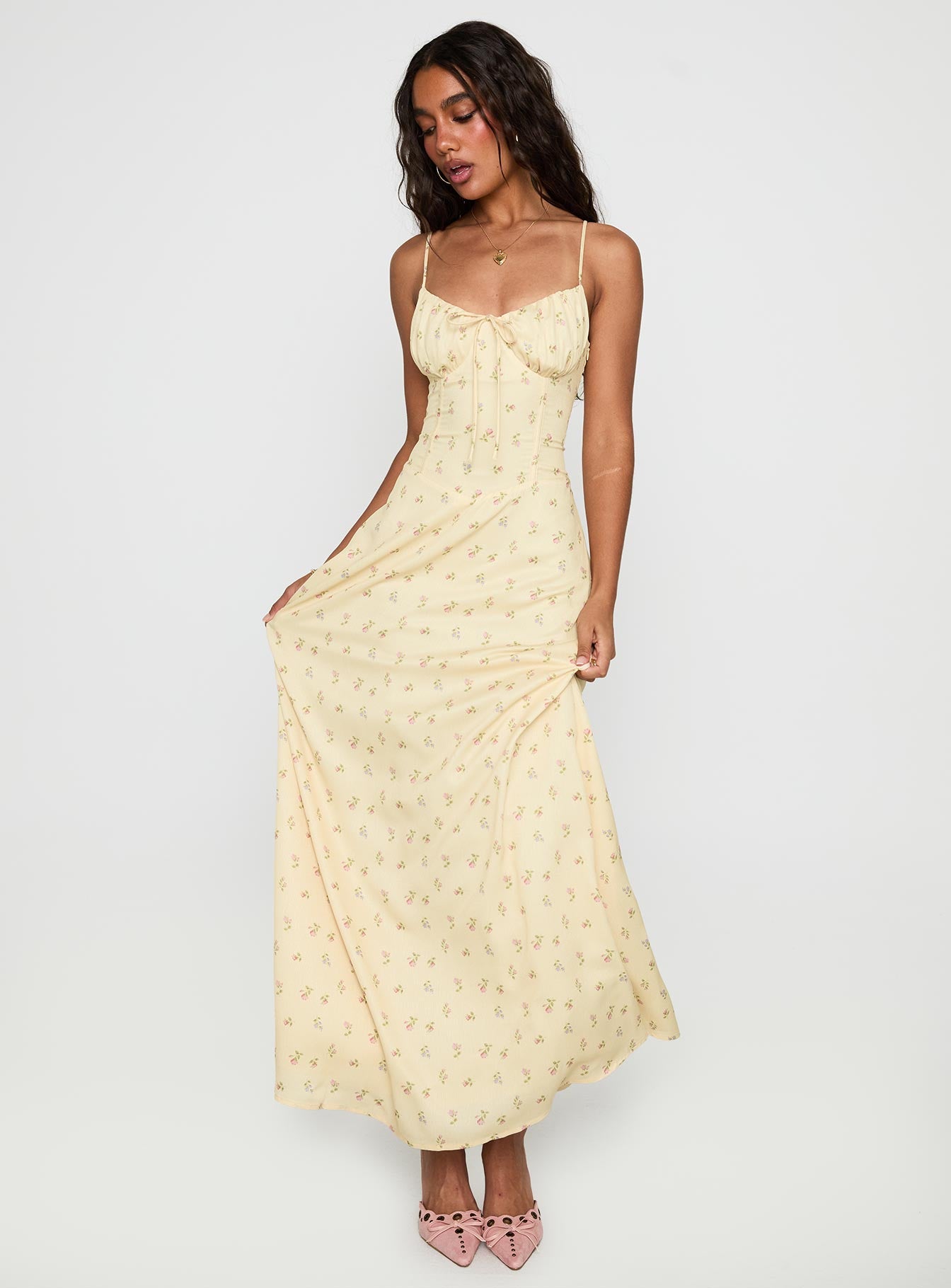 Alternative view of Members Only Maxi Dress Yellow Floral