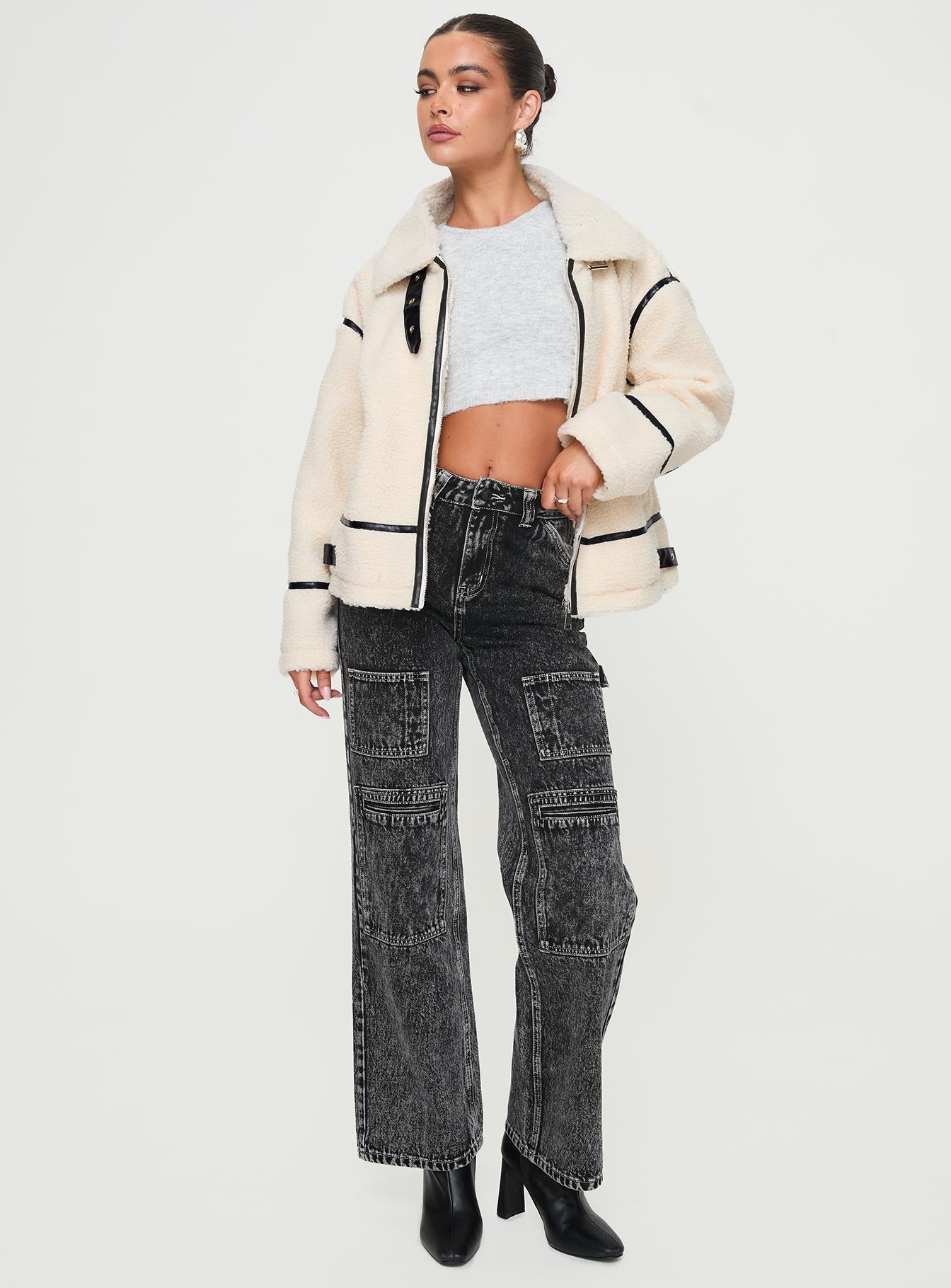 Alternative view of Lumanara Shearling Jacket Cream