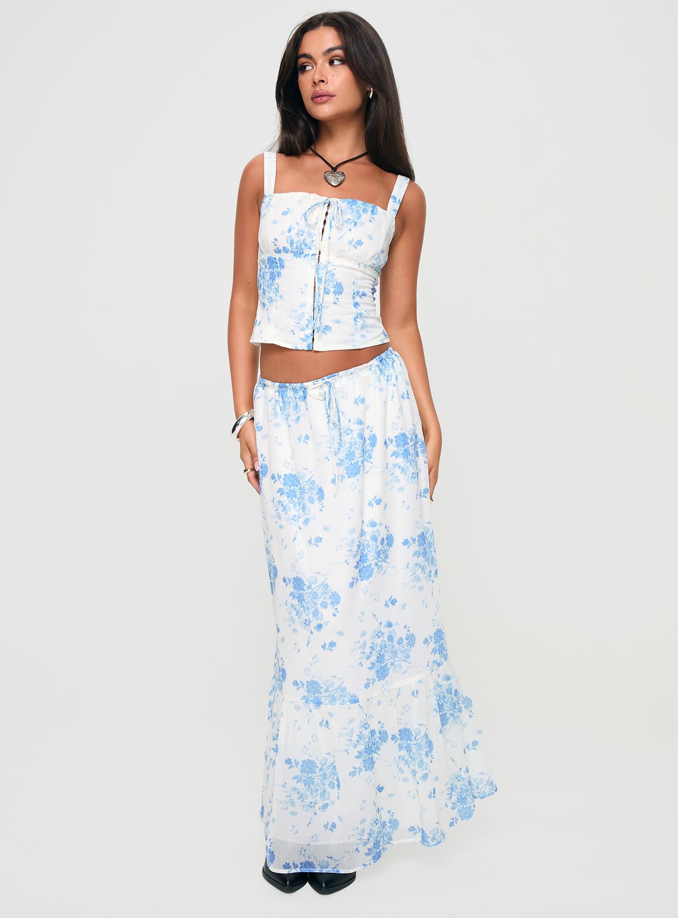 Modern Girl Top White / Blue - Image 3
