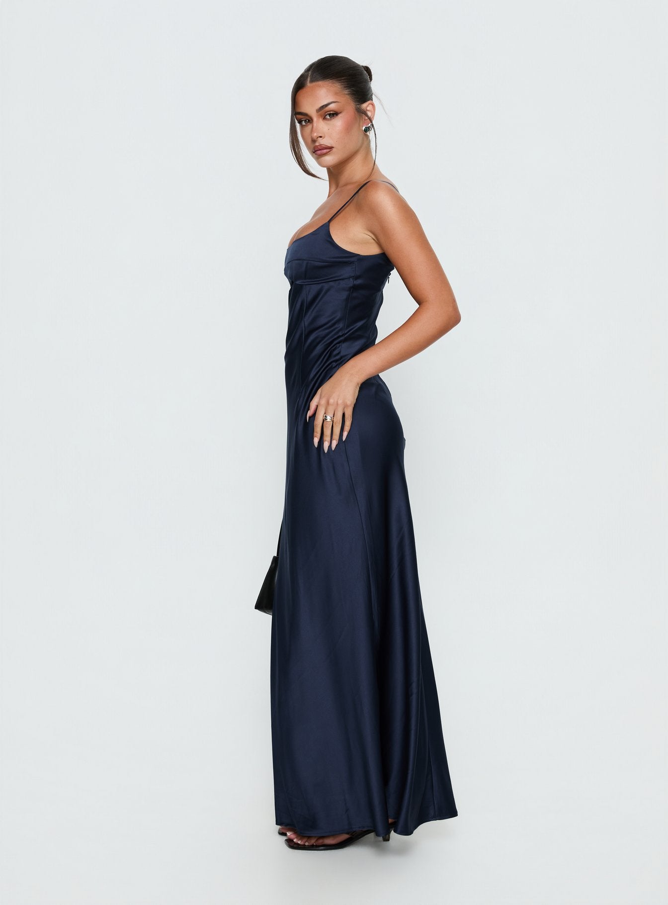 Powell Maxi Dress Navy - Image 3